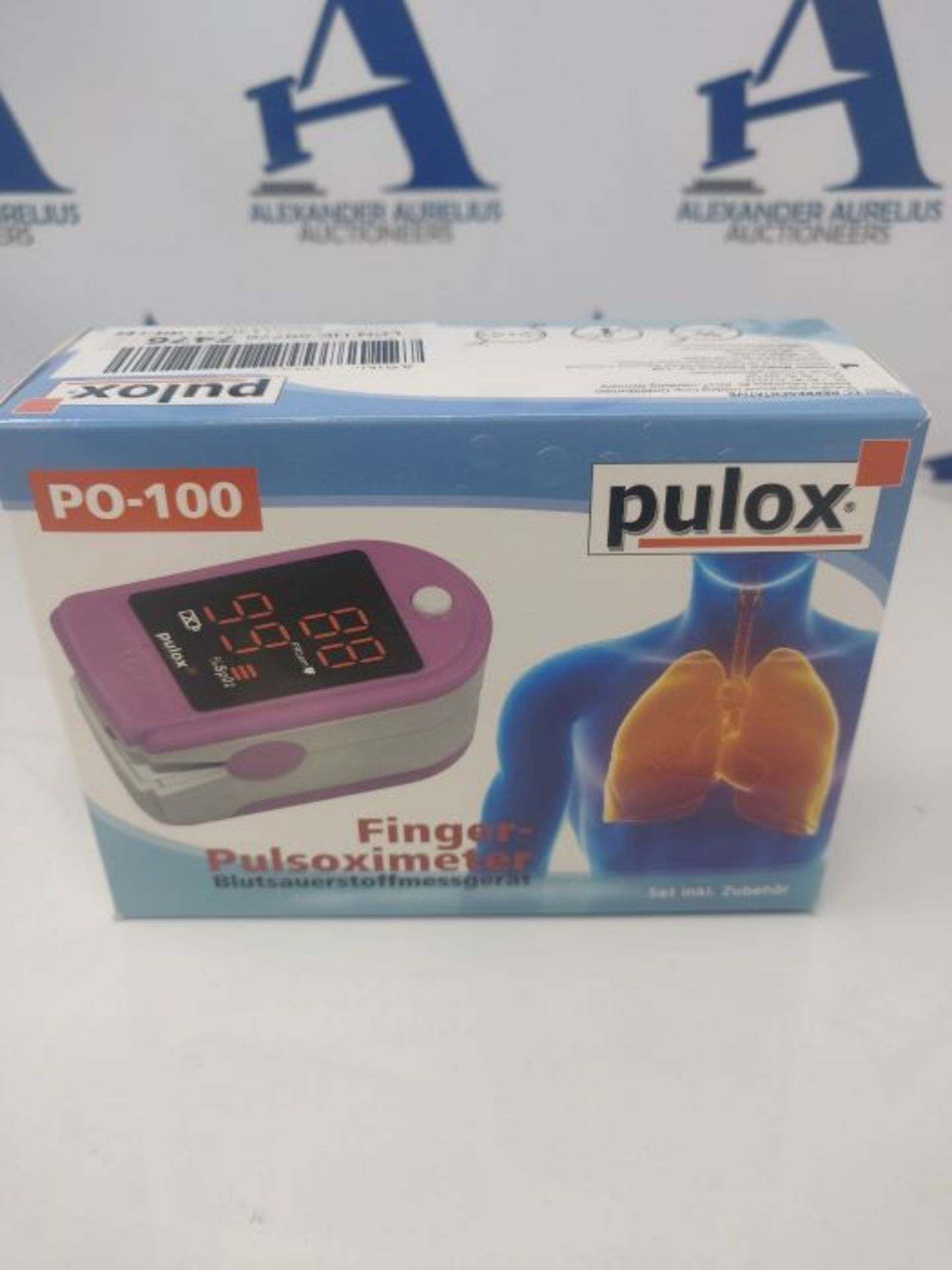 Pulox PO-100 Pulsoximeter mit LED-Anzeige, inkl. Hardcase, Batterien, SchutzhÃ¼lle, - Image 2 of 3
