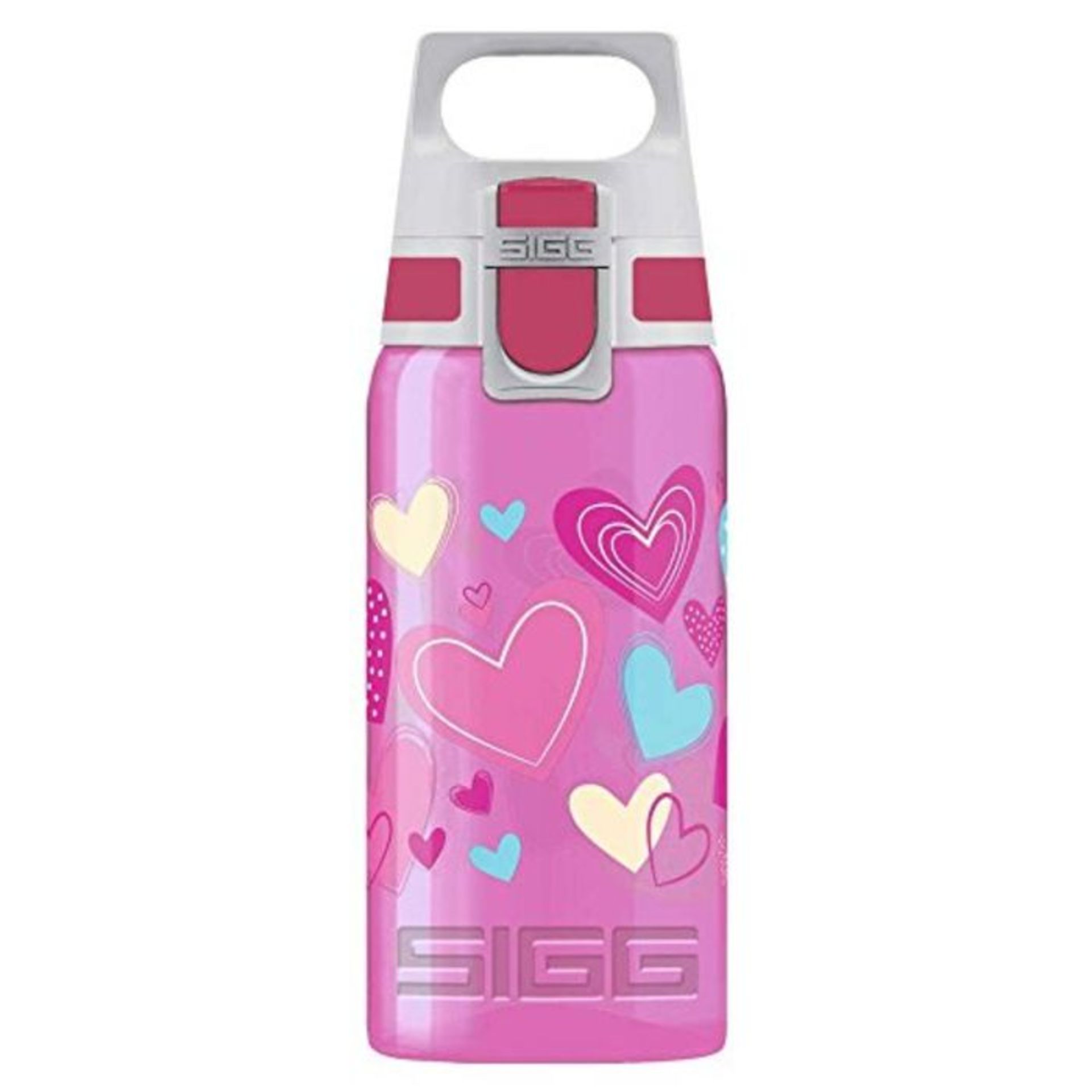 [CRACKED] SIGG VIVA ONE Hearts Gourde Enfant (0.5 L), Petite bouteille sans BPA et san