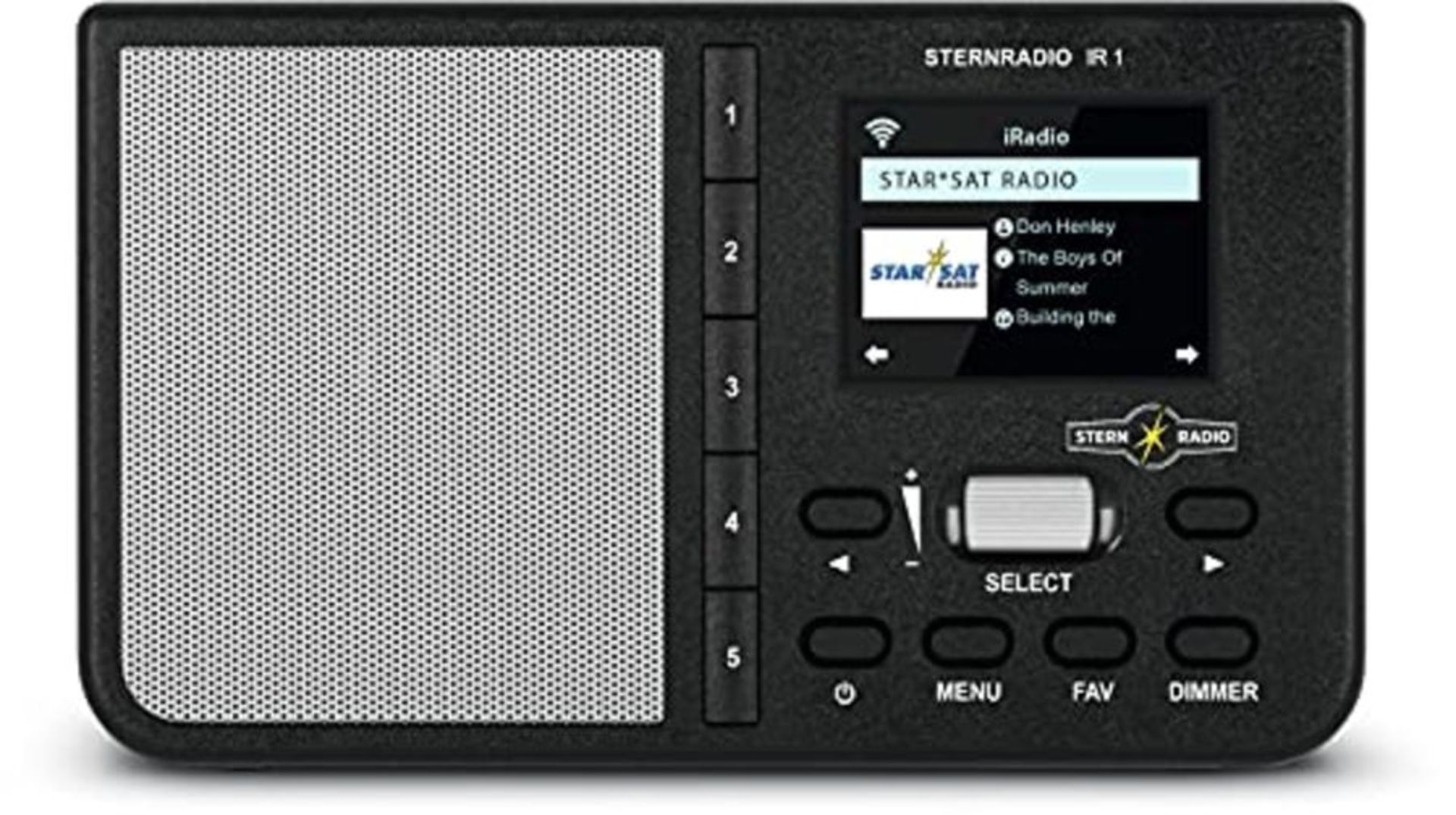 TechniSat STERNRADIO IR 1 - kompaktes Internetradio (WLAN, Farbdisplay, Weck- und Slee