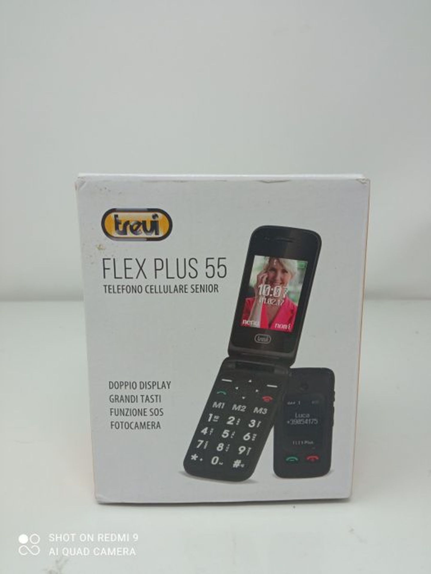 RRP £54.00 Trevi FLEX PLUS 55 Telefono Cellulare per Anziani a Conchiglia con grandi tasti, grand