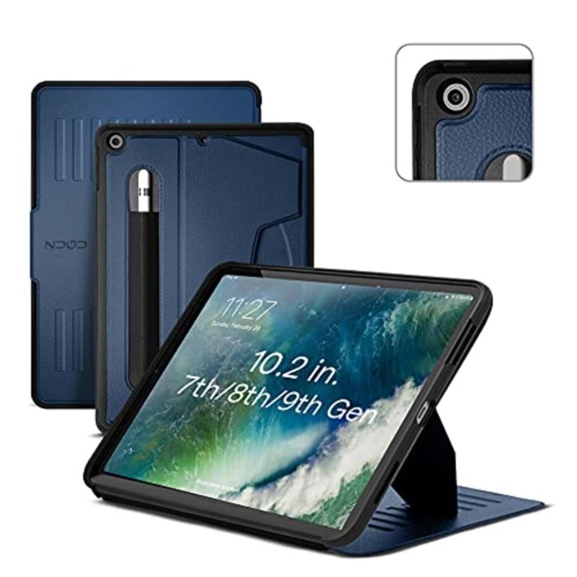 RRP £57.00 ZUGU iPad 10.2 Case for iPad 7th / 8th / 9th Gen (2019/2020/2021) iPad Ultra Slim Prot