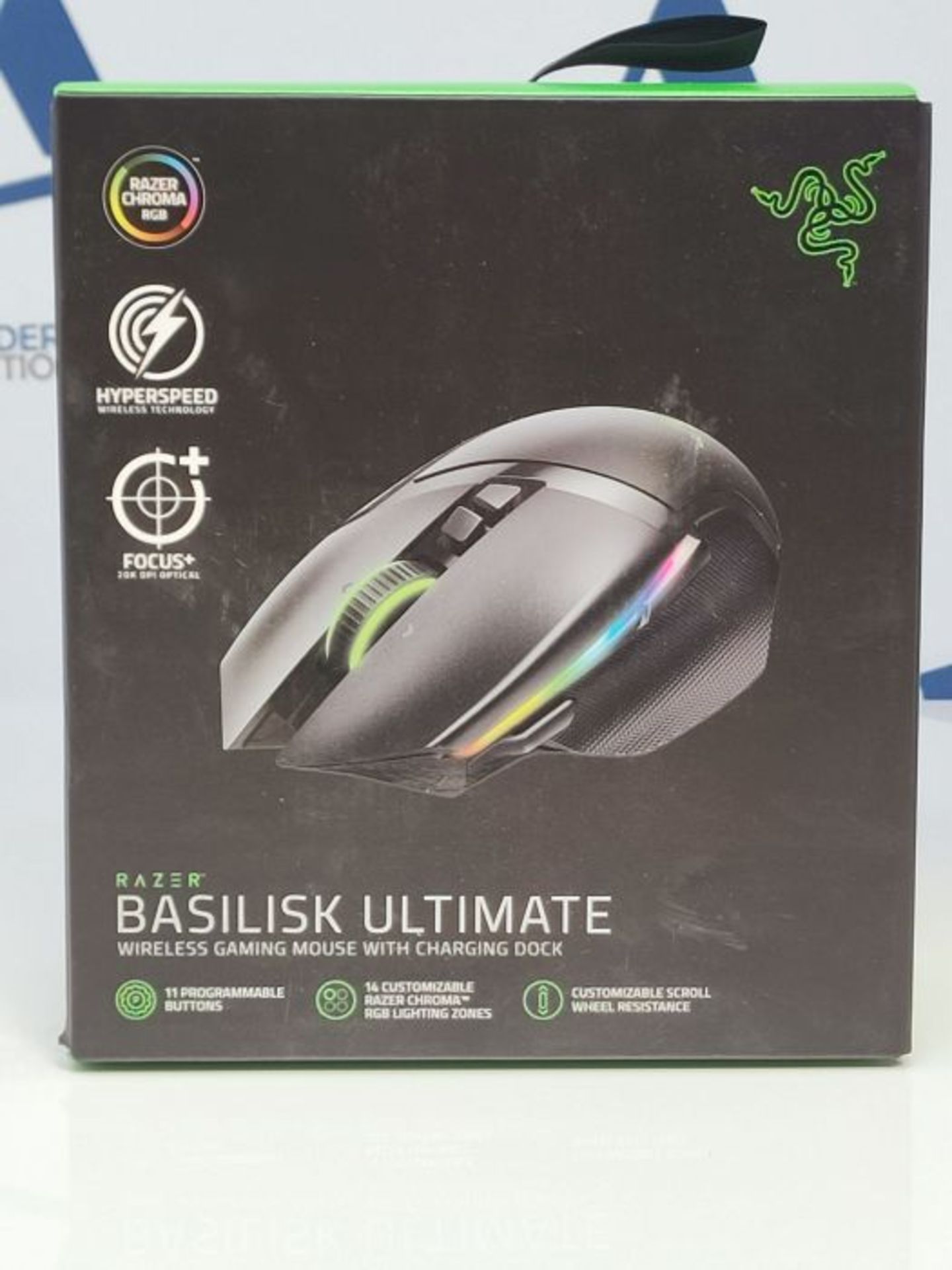 RRP £148.00 Razer Basilisk Ultimate with Charging Station - Wireless Gaming Mouse (11 Programmable - Image 2 of 3