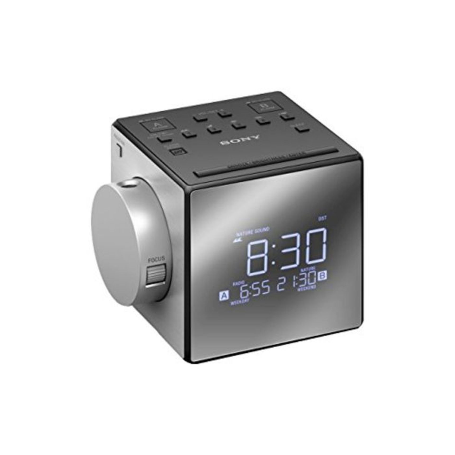 RRP £70.00 Sony ICF-C1T AM/FM Radio Alarm Clock with Date and LED Display Radio alarm clock metal