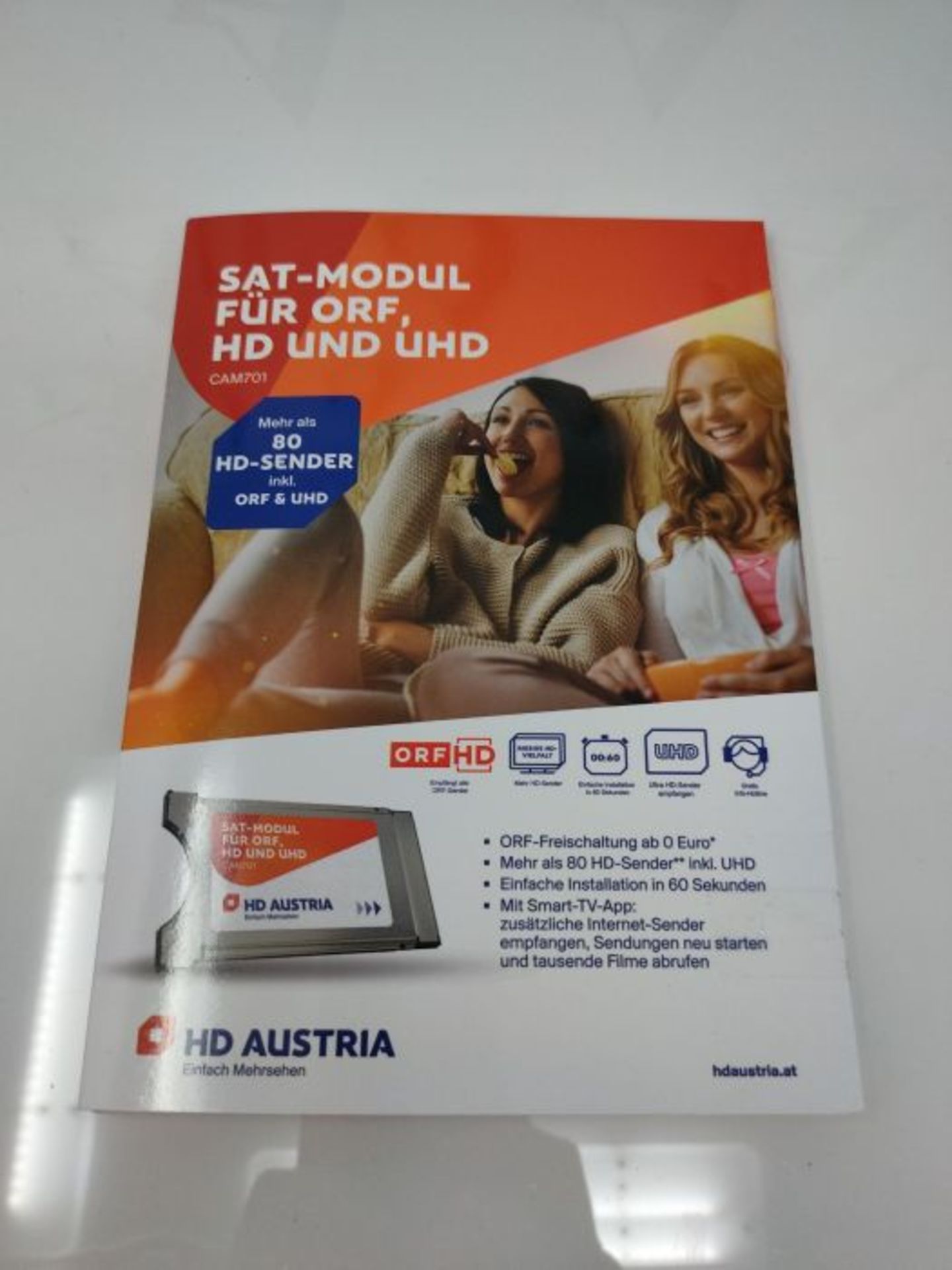 RRP £62.00 HD Austria CI Modul CAM701 HD Karte (ORF HD, ATV HD, PULS 4 HD, ORF-Freischaltung, üb - Image 2 of 3