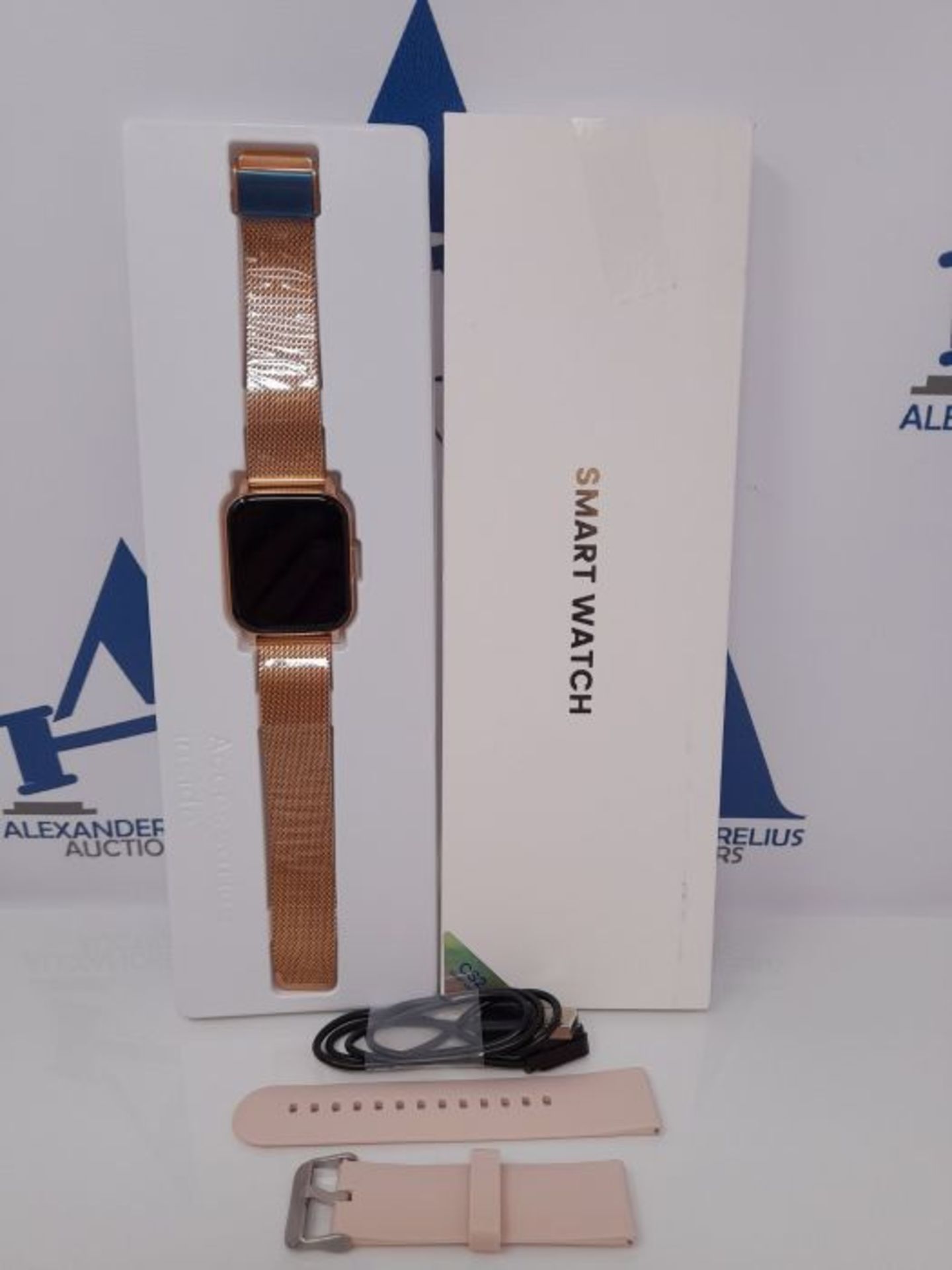 RRP £55.00 AooDen Smartwatch Damen, 1.69 Zoll Smartwatch mit Pulsmesser Schlafmonitor SpO2, IP68 - Image 2 of 3
