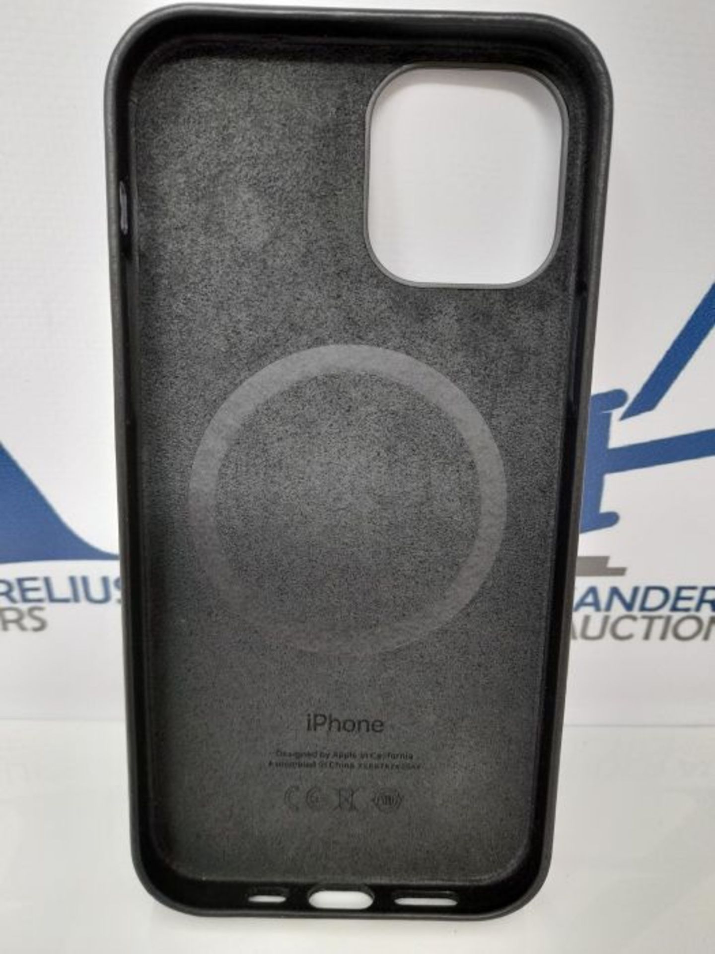 Apple Leder Case mit MagSafe (fÃ¼r iPhone 12 | 12 Pro) - Schwarz - 6.1 Zoll - Image 3 of 3