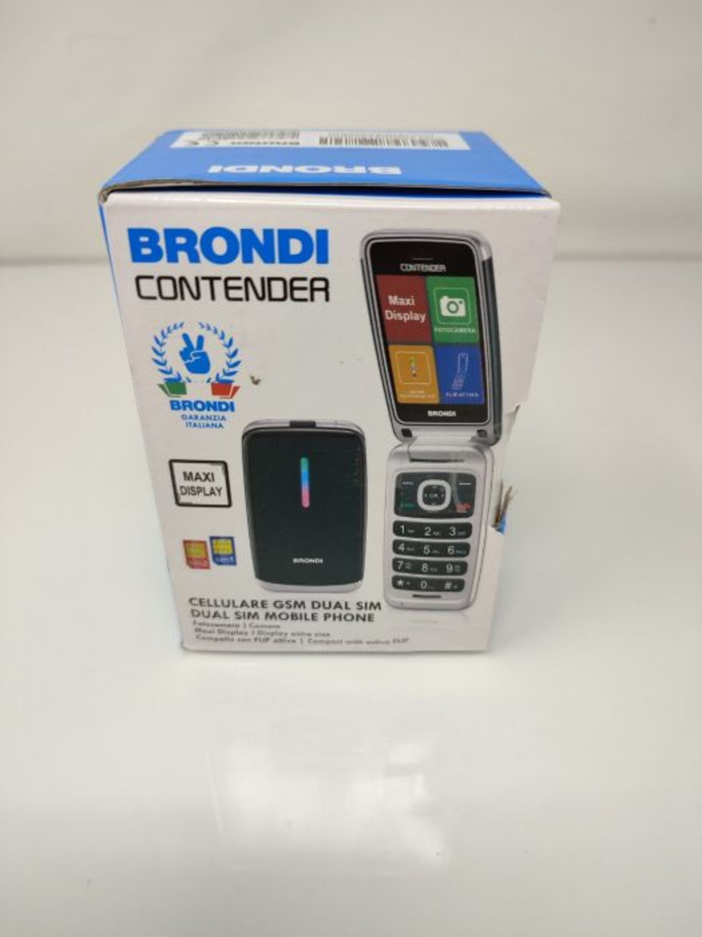 Brondi Contender Telefono Cellulare GSM DUAL SIM con Tasti Grandi, Nero - Image 2 of 3