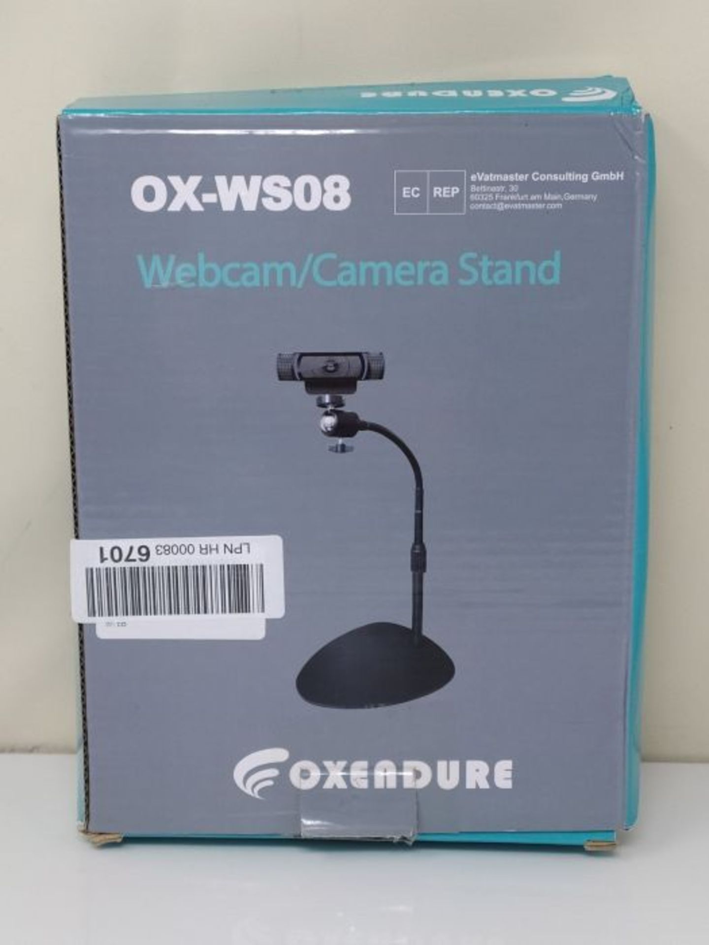 OXENDURE Webcam Ständer Kamerahalterung mit gewichteter Kippschutzbasis,für Logitech - Image 2 of 3