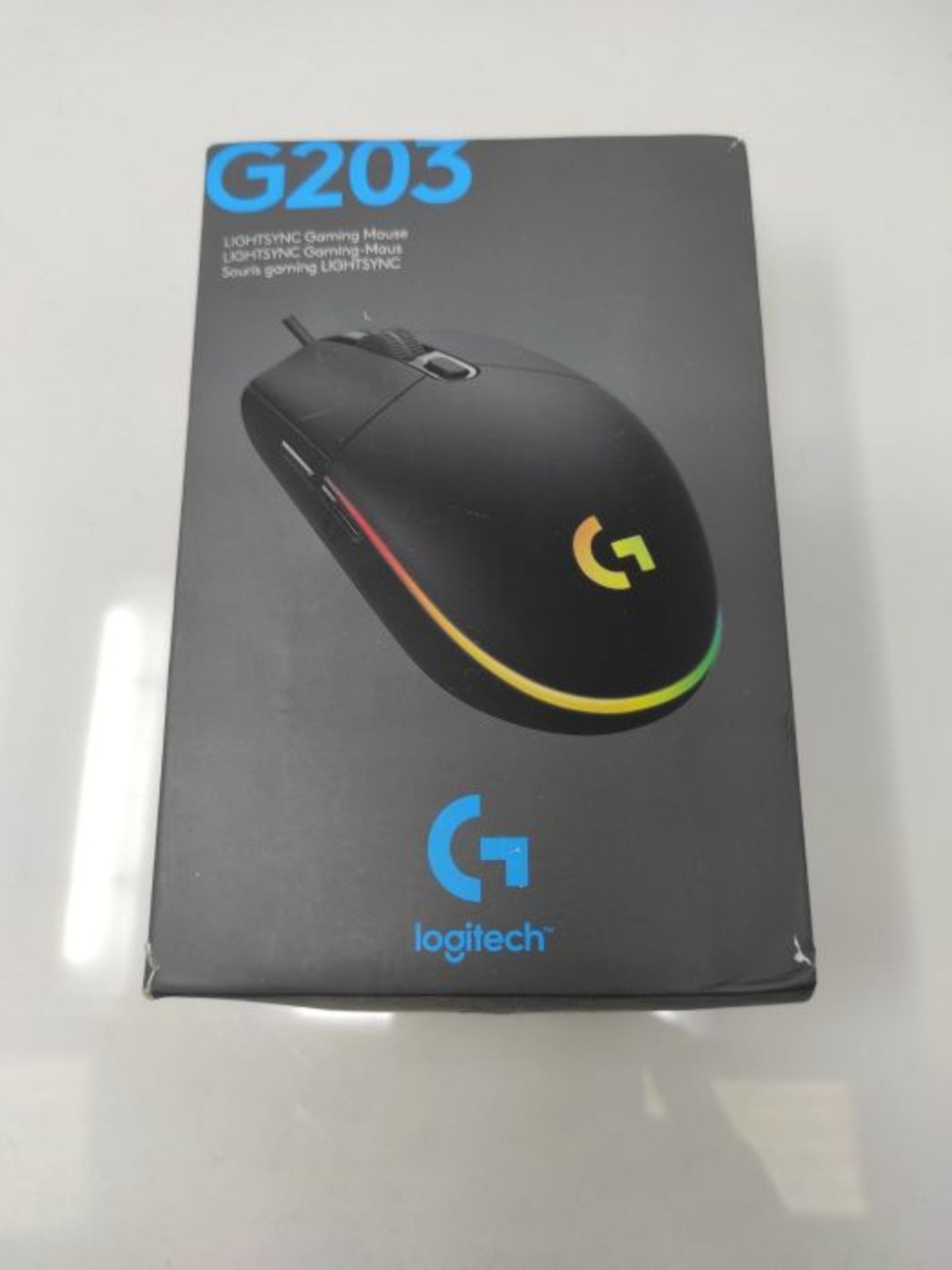 Logitech G203 LIGHTSYNC Souris Gaming avec Ã0 clairage RVB Personnalisable, 6 Bouton - Image 2 of 3