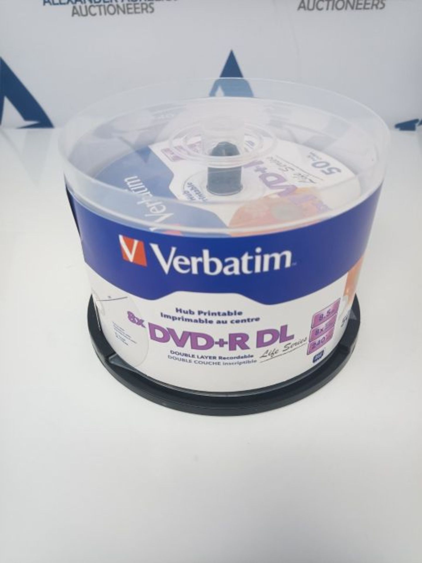 Verbatim DVD+R 8,5 GB (240min) DL 8x Printable Life series 50-cake - Image 2 of 3