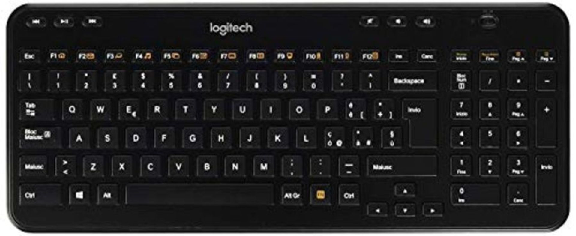 Logitech K360 Kompakte, Kabellose Tastatur fÃ¼r Windows, Italienisches QWERTY-Layout