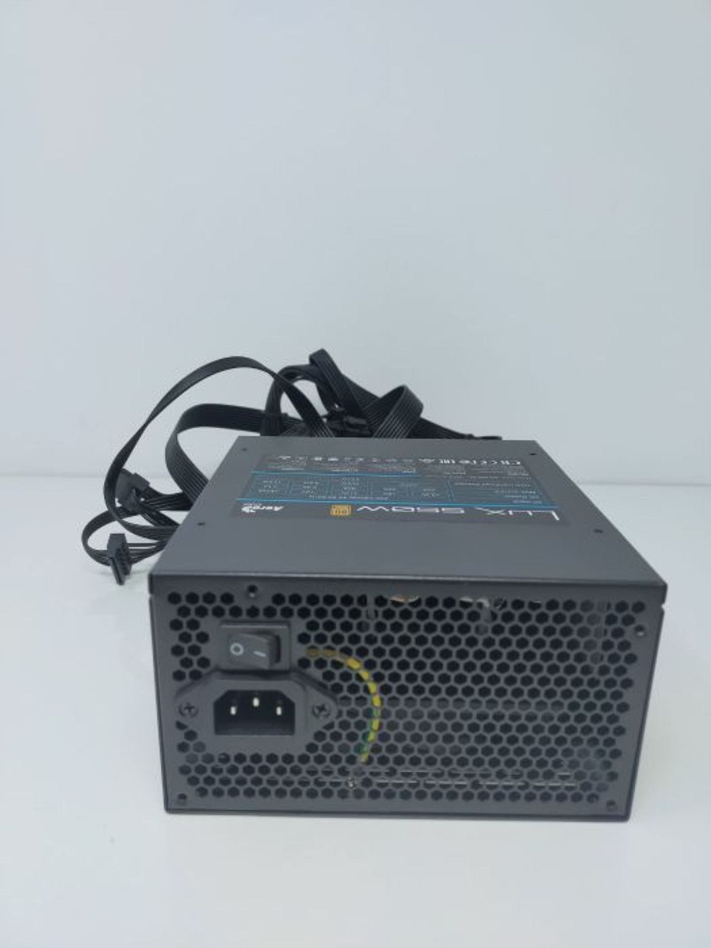 AeroCool LUX550 550W 12V 88% Efficiency 80 Plus Bronze PC Power Supply Black - Image 3 of 3