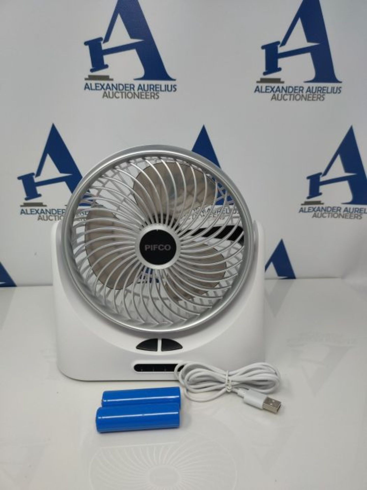 PIFCO P55004 Mini USB Fan, 3 Speed Settings, Adjustable Tilt Angle, 9.5 hours Runtime - Image 3 of 3