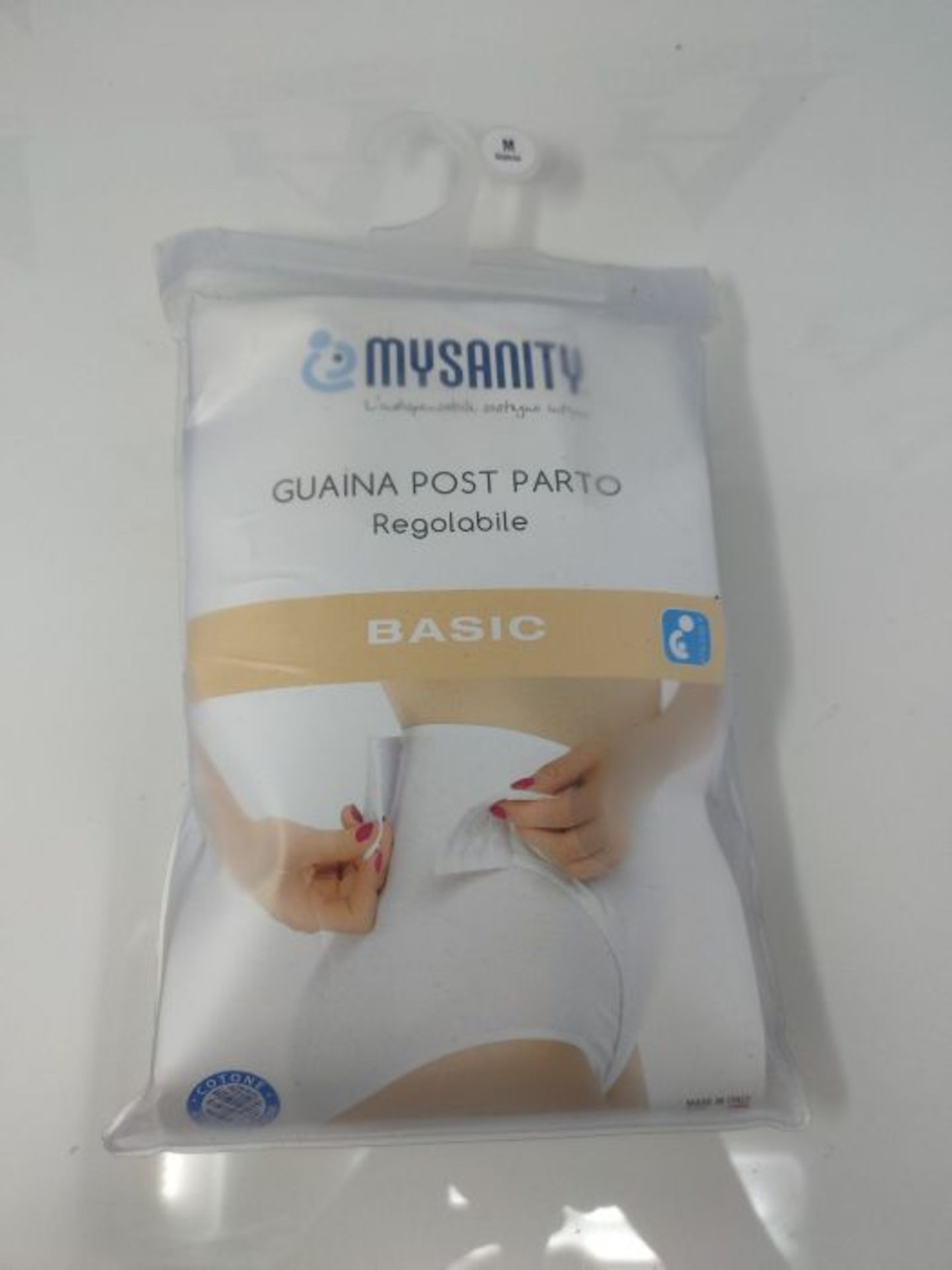 MYSANITY Women's Guaina Post Parto Regolabile Maternity Knickers, White (Bianco Bianco - Image 2 of 3
