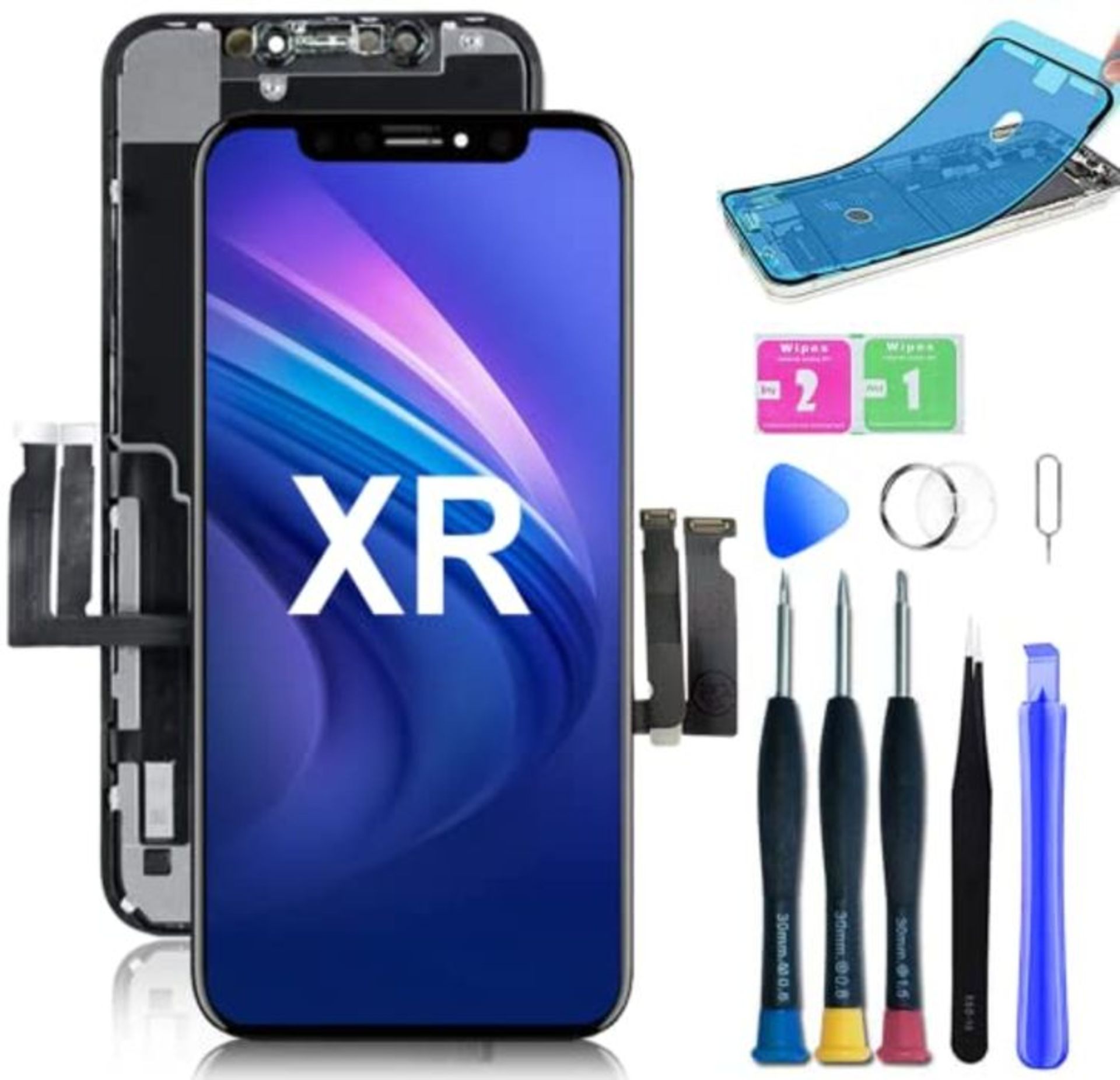 RRP £53.00 [INCOMPLETE] QTlier Display per iPhone XR Schermo LCD Touch Screen 3D Digital Frame Ve