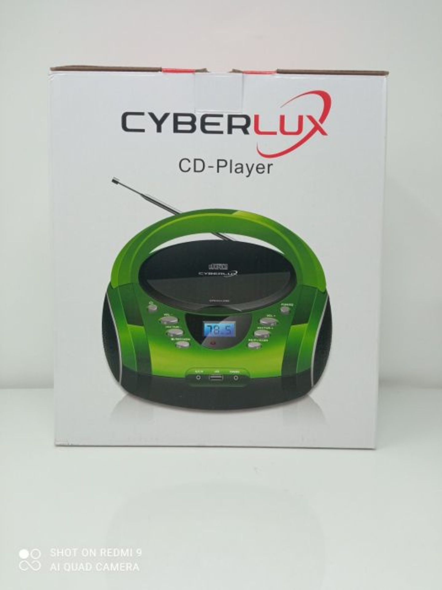 Tragbare Boombox | CD/CD-R | USB | FM Radio | AUX-In | KopfhÃ¶reranschluss | CD-Play - Image 2 of 3