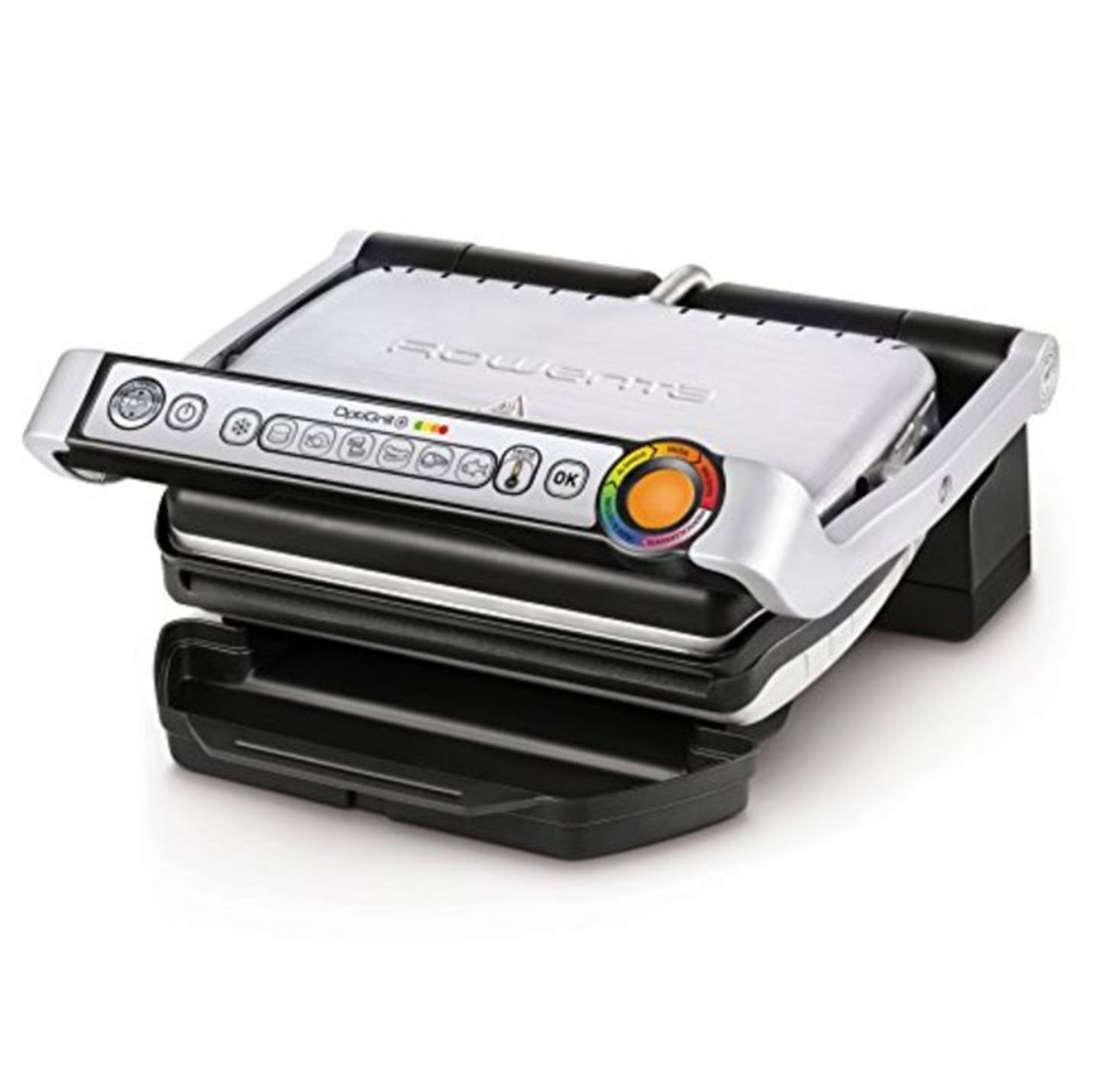 RRP £155.00 Rowenta OPTIGRILL + Grill Table Electric 2000 W 2000 W Black, Silver - Barbecue, G