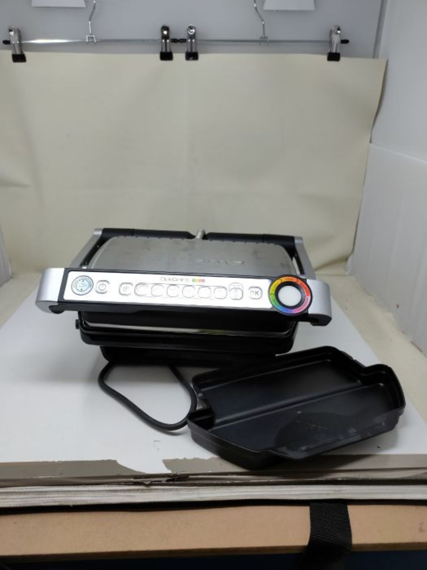 RRP £155.00 Rowenta OPTIGRILL + Grill Table Electric 2000 W 2000 W Black, Silver - Barbecue, G - Image 3 of 3