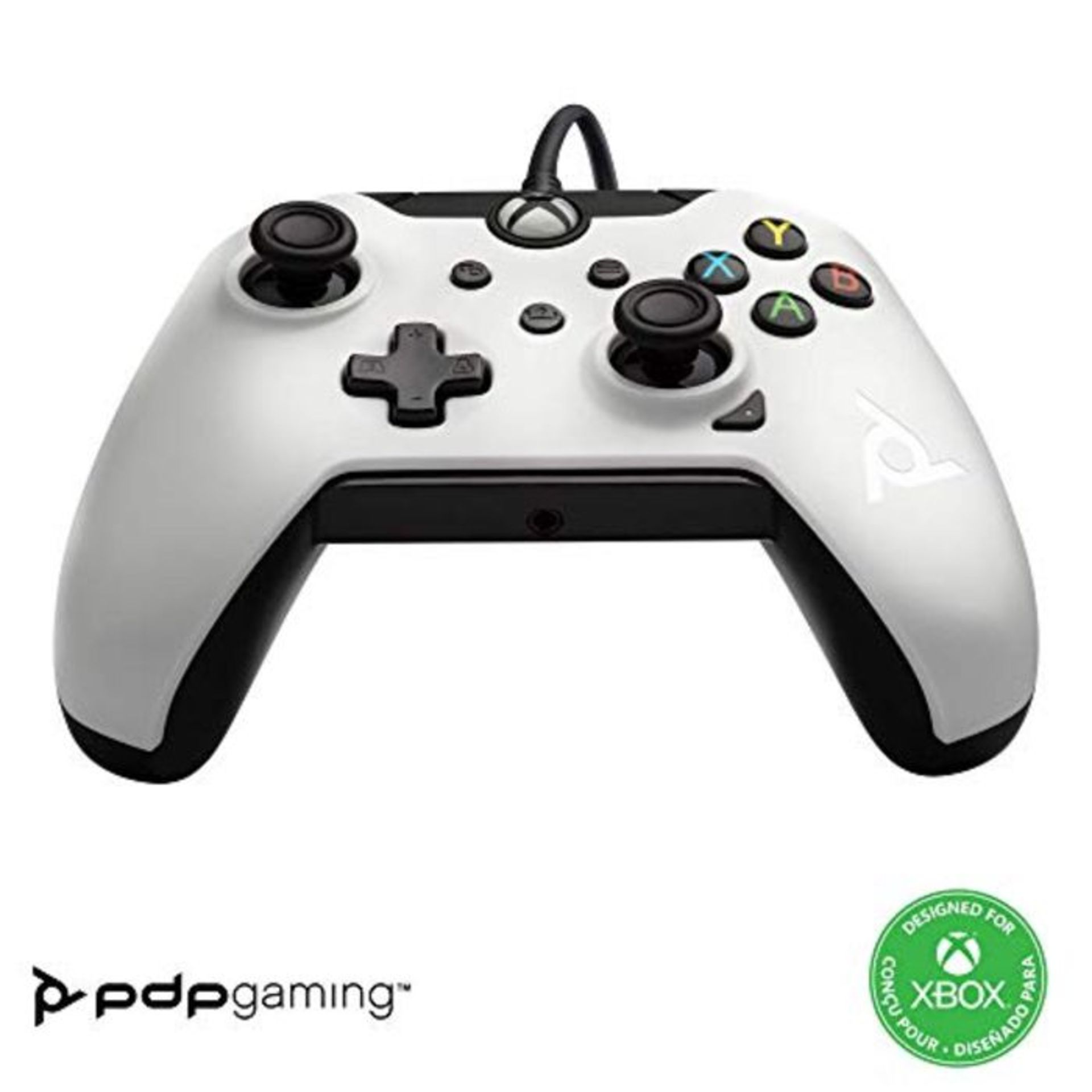 PDP Mando con cable para Xbox Series X, Blanco (Arctic White)