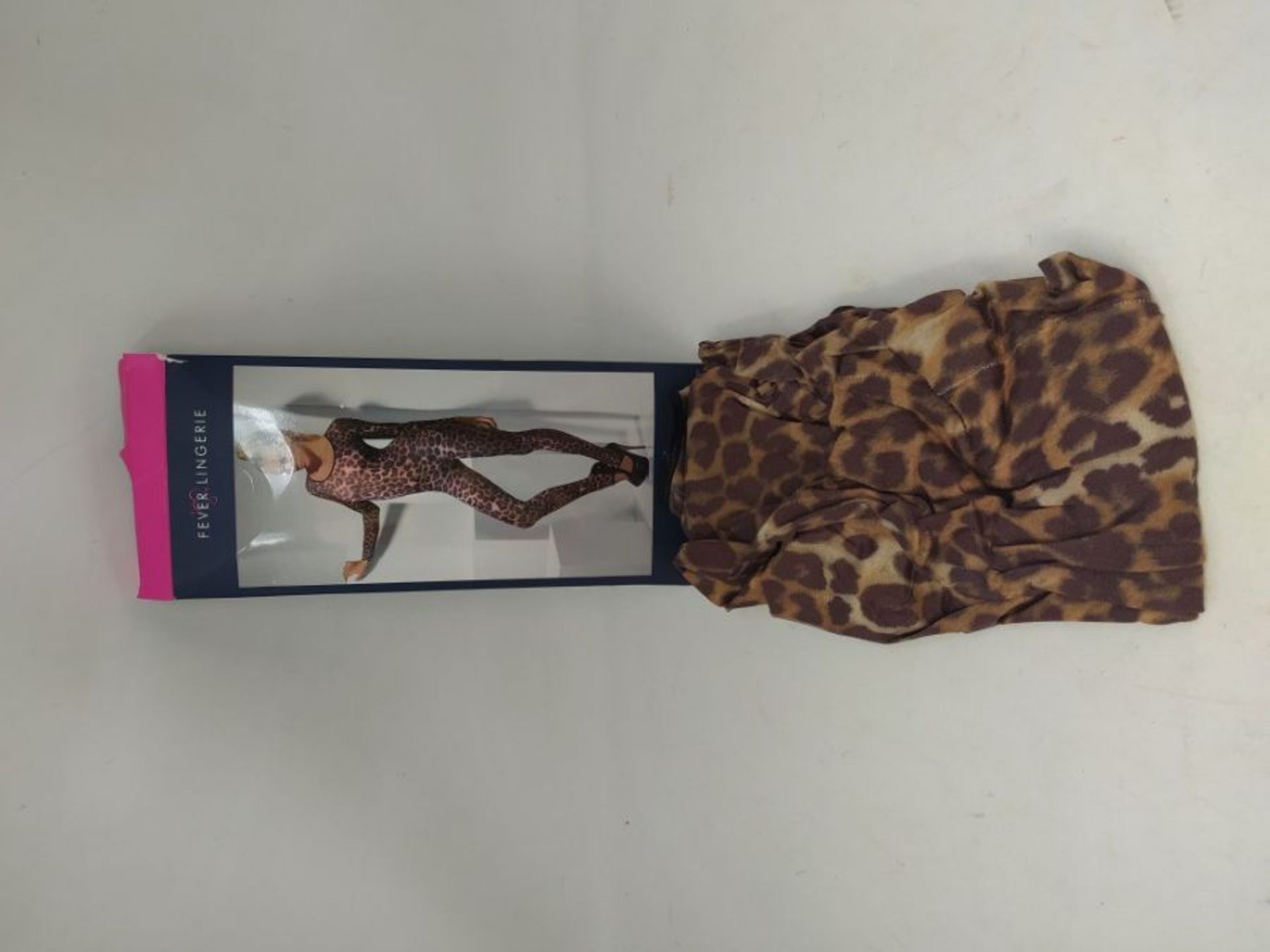 Fever Women's Cheetah Print Bodysuit, One Size, Colour: Brown, 26811 - Image 2 of 2