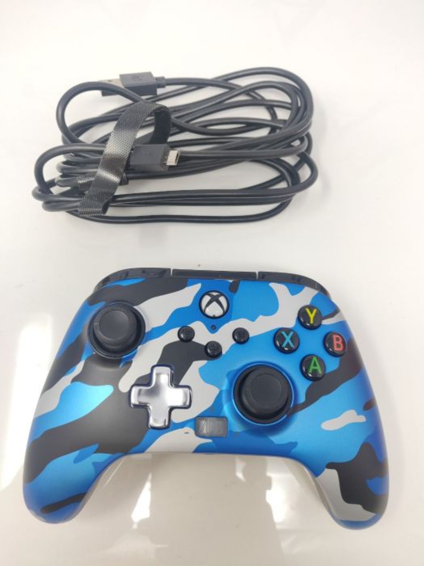 PowerA Enhanced Wired Controller for Xbox - Metallic Blue Camo, Gamepad, Wired Video G - Image 3 of 3