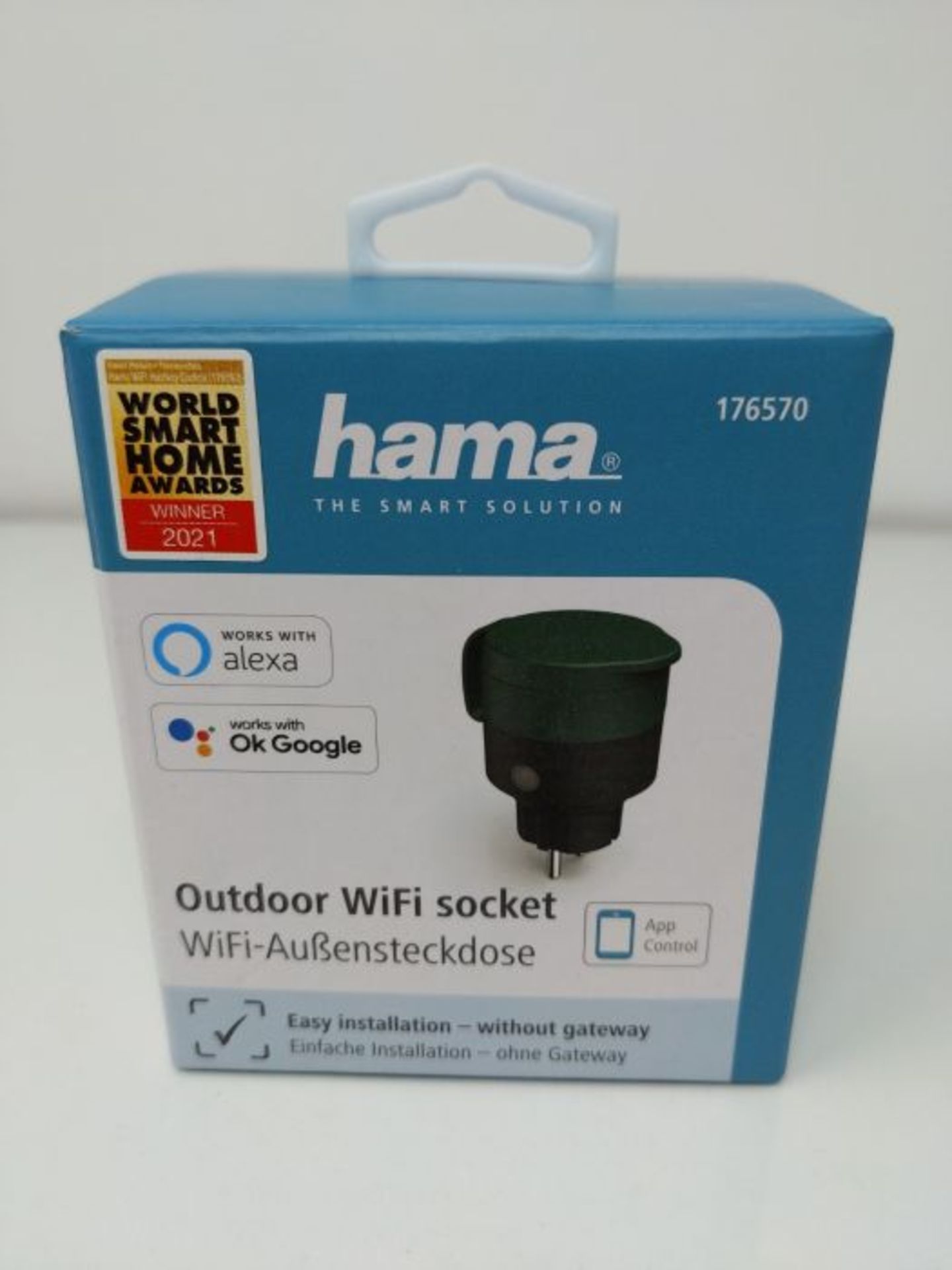 Hama WLAN Steckdose Outdoor (Gartensteckdose ohne Hub/Gateway, WLAN AuÃxensteckdose - Image 2 of 2