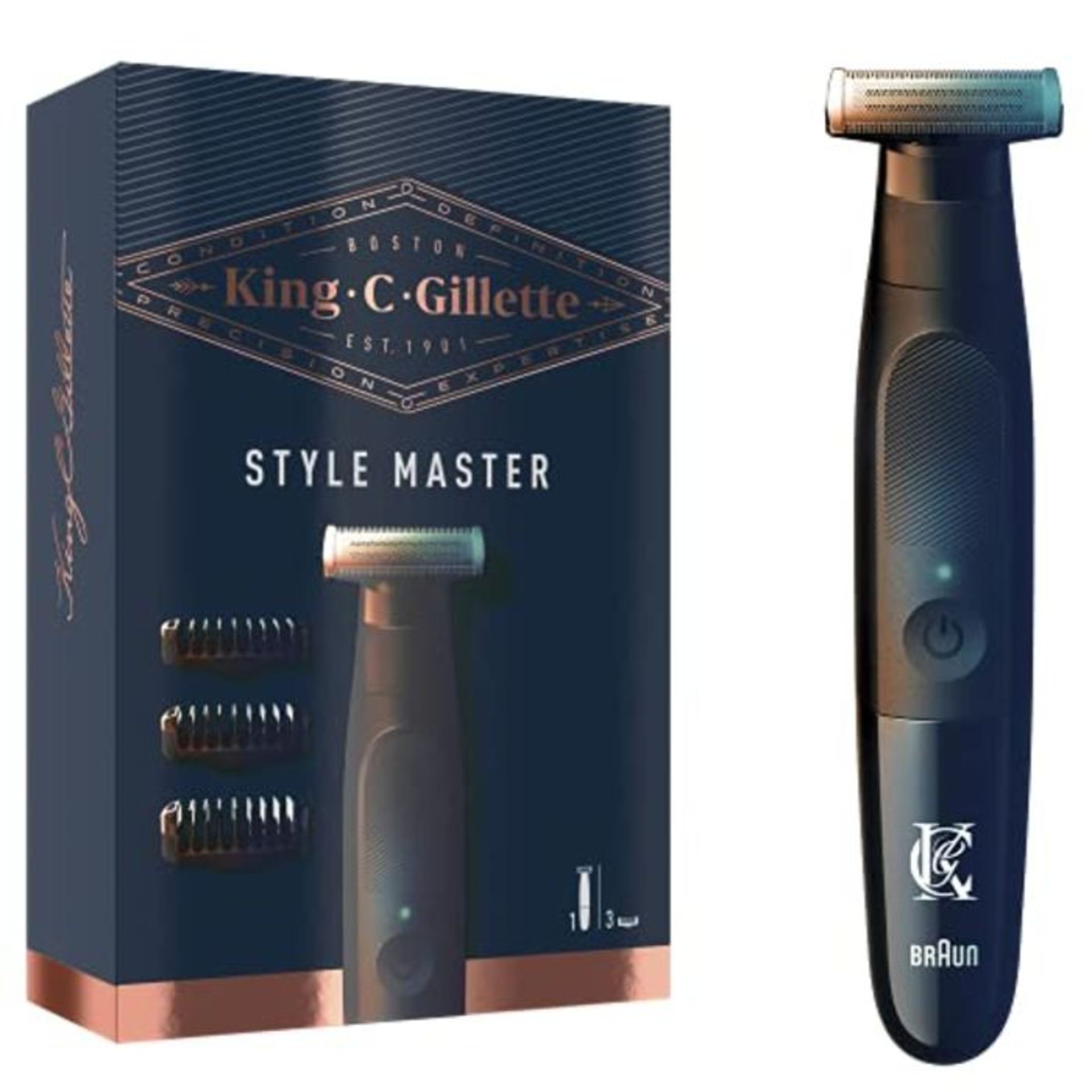 King C. Gillette Style Master, Tondeuse sans Fil our Barbe Courte