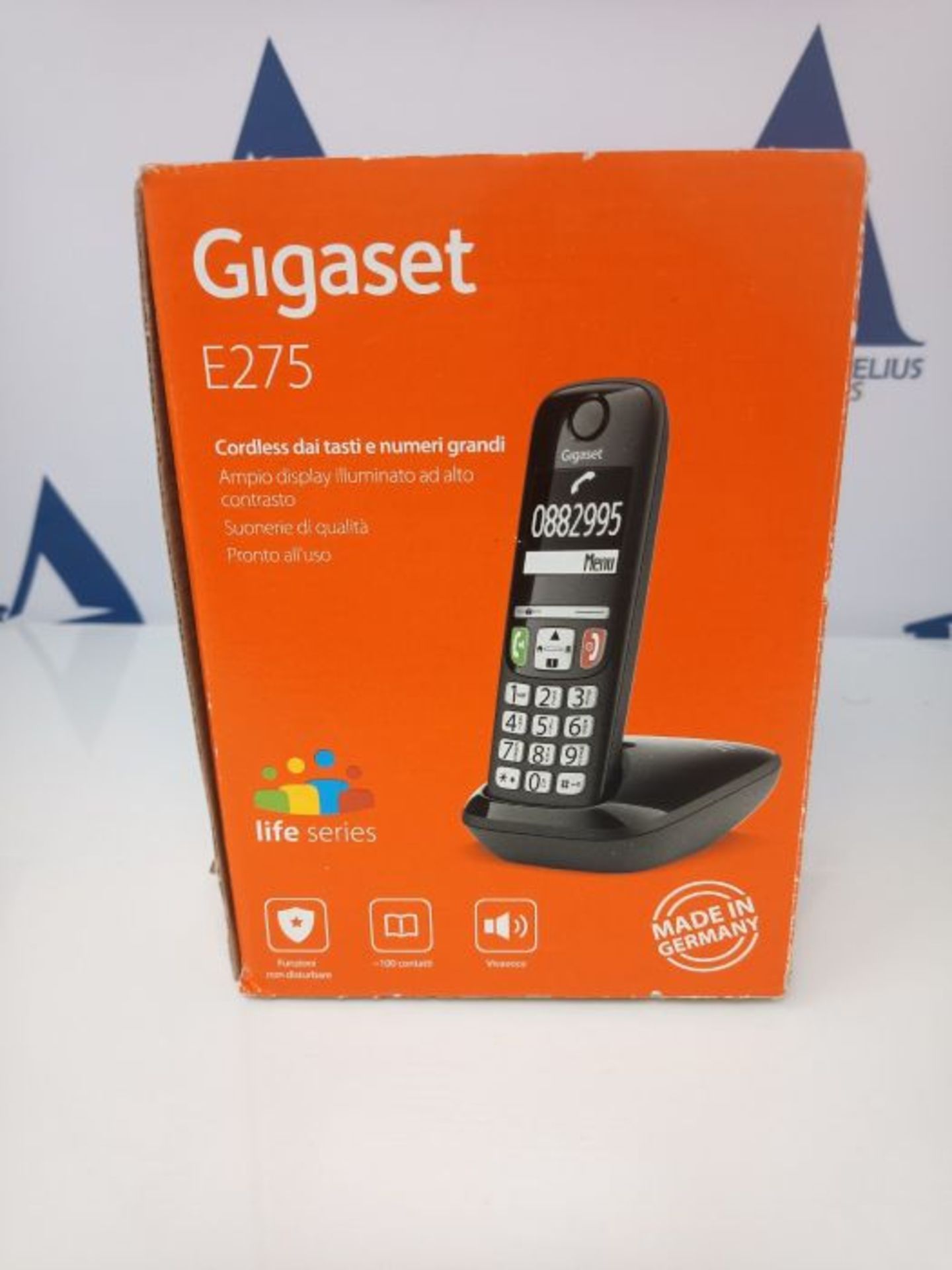 Gigaset E275 Il nuovo telefono cordless dai tasti grandi, numeri grandi e suonerie for