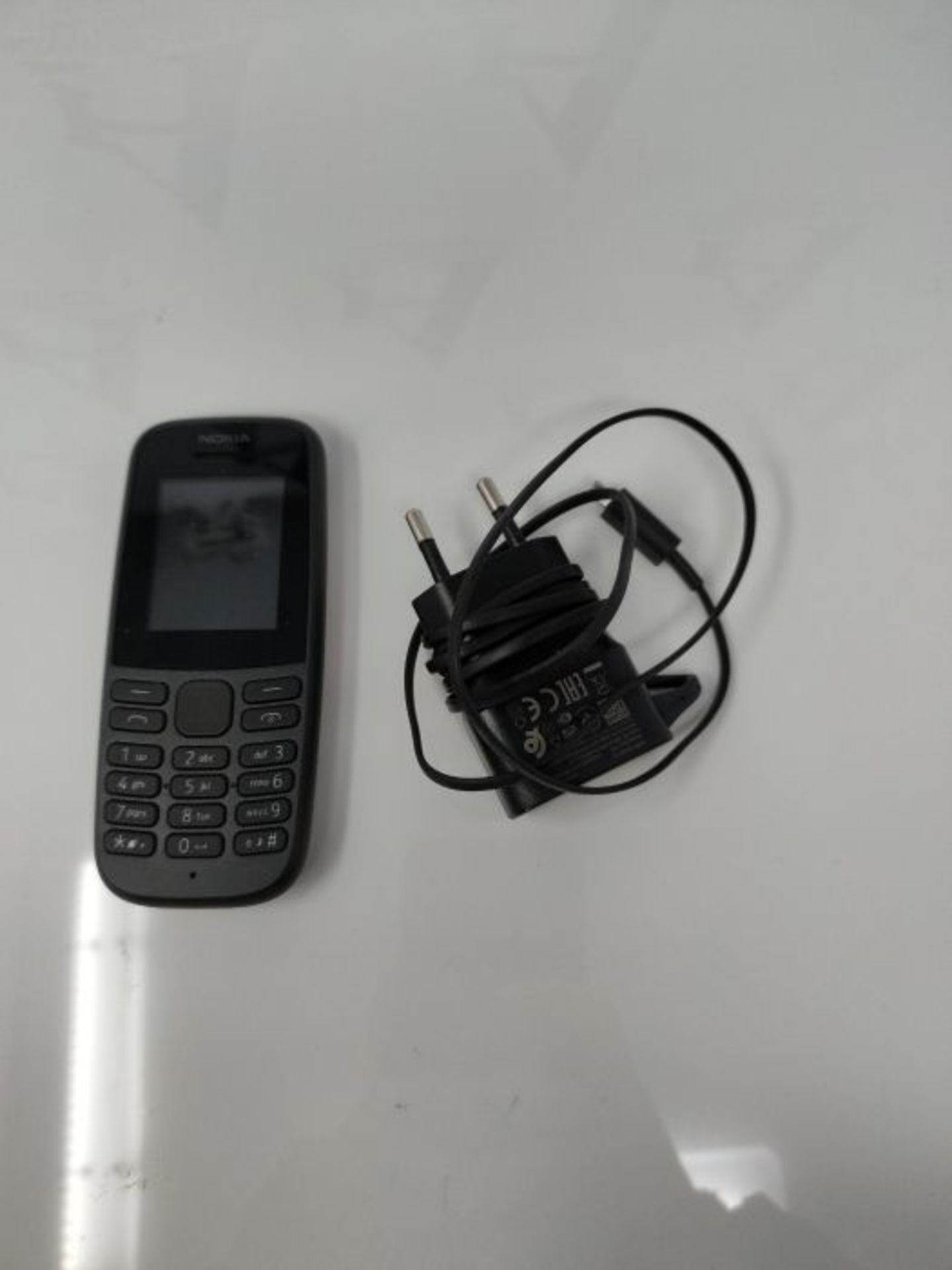 Nokia 105 Mobiltelefon (1, 8 Zoll Farbdisplay, FM Radio, 4 MB ROM, Dual-Sim) Schwarz, - Image 3 of 3
