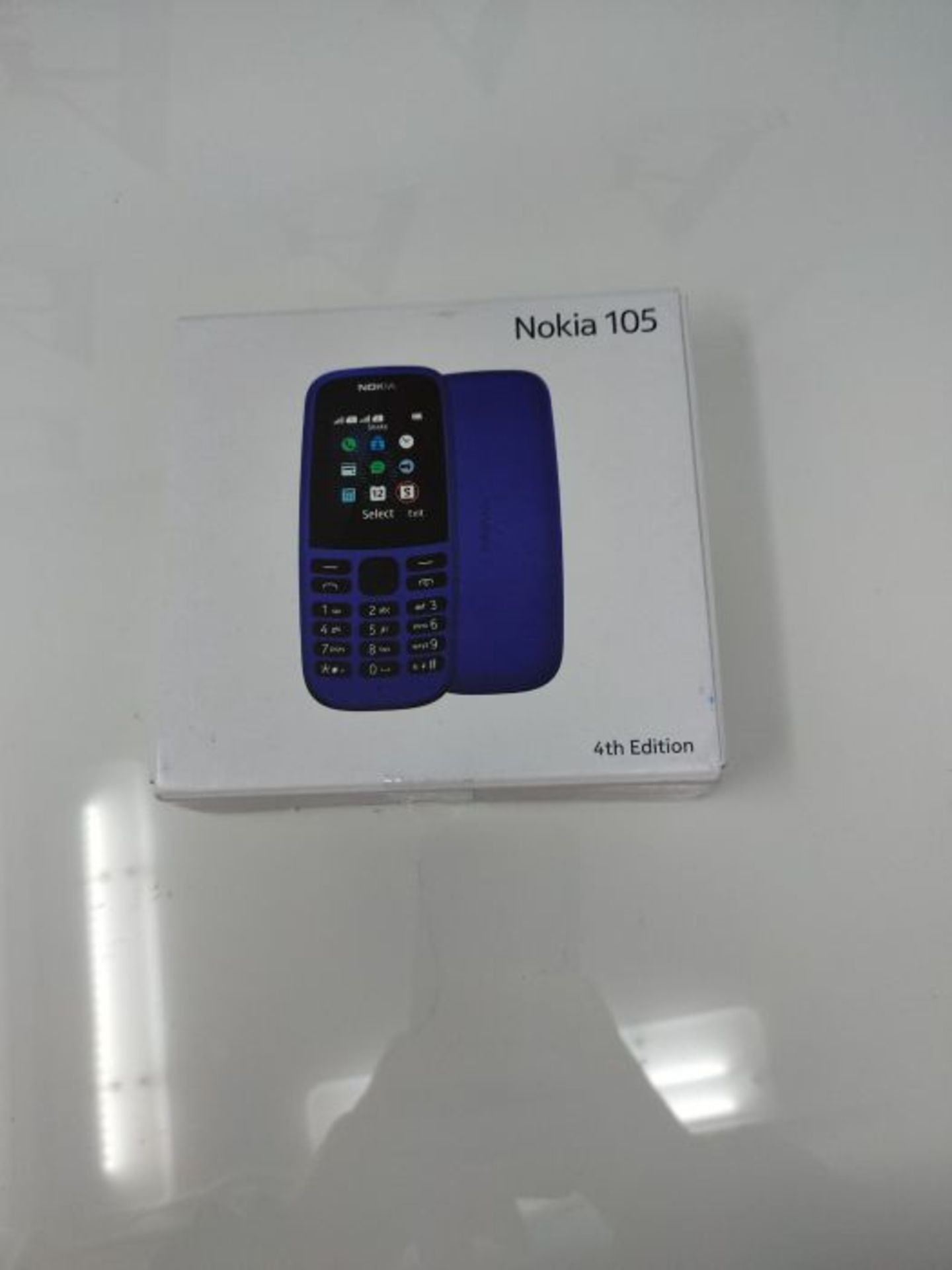 Nokia 105 Mobiltelefon (1, 8 Zoll Farbdisplay, FM Radio, 4 MB ROM, Dual-Sim) Schwarz, - Image 2 of 3