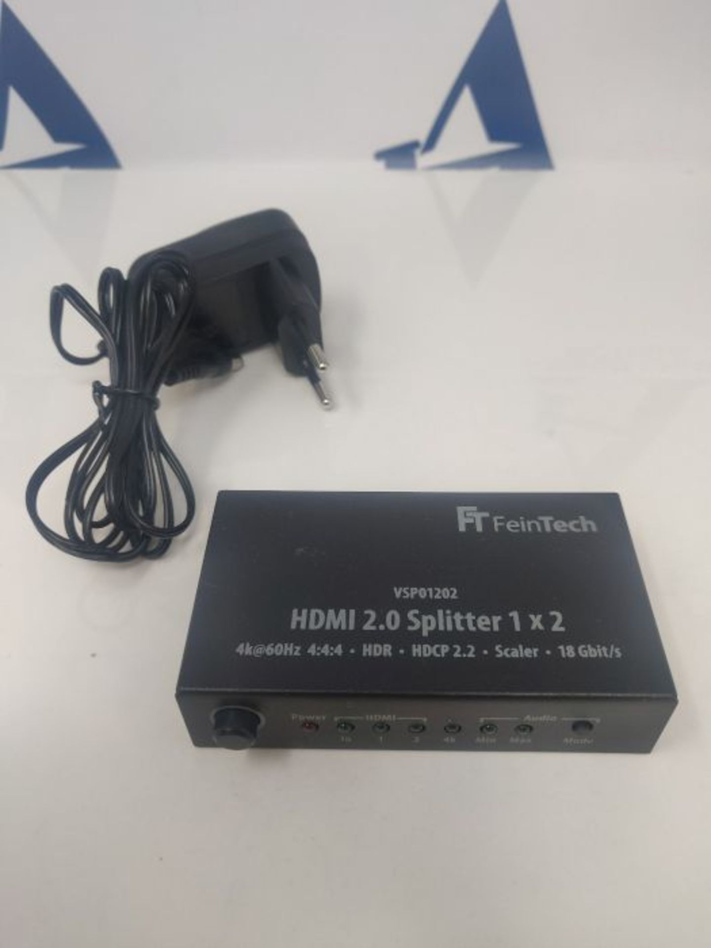 FeinTech VSP01202 Splitter HDMI 2.0 1x2 con 4K HDR Down-Scaler Audio-EDID Nero - Image 3 of 3