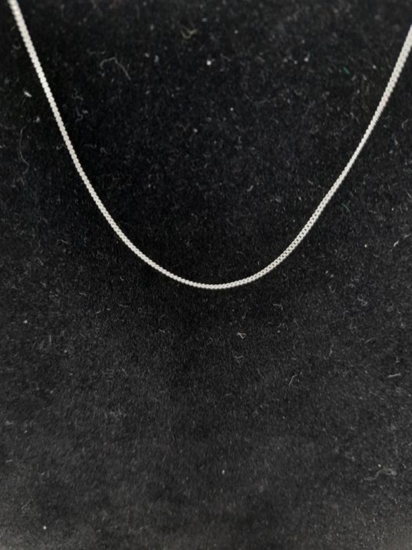 Materia #K32 Jewellery Fine 925 Silver Chain Curb 1 mm - Women?s Necklace Silver in 40 - Image 3 of 3