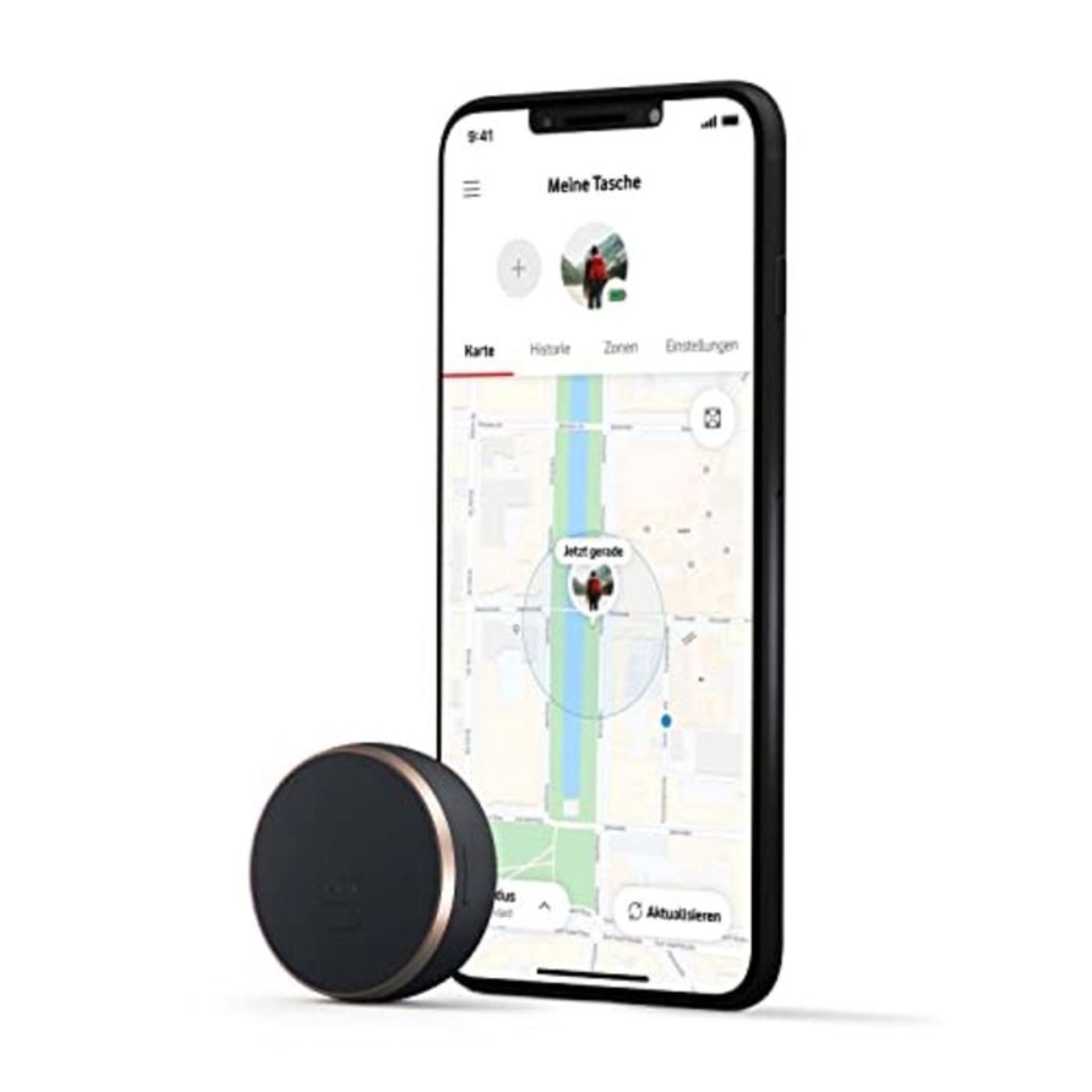 Vodafone Curve Smarter GPS-Tracker mit integrierter smart SIM, Leichter Tracker für T