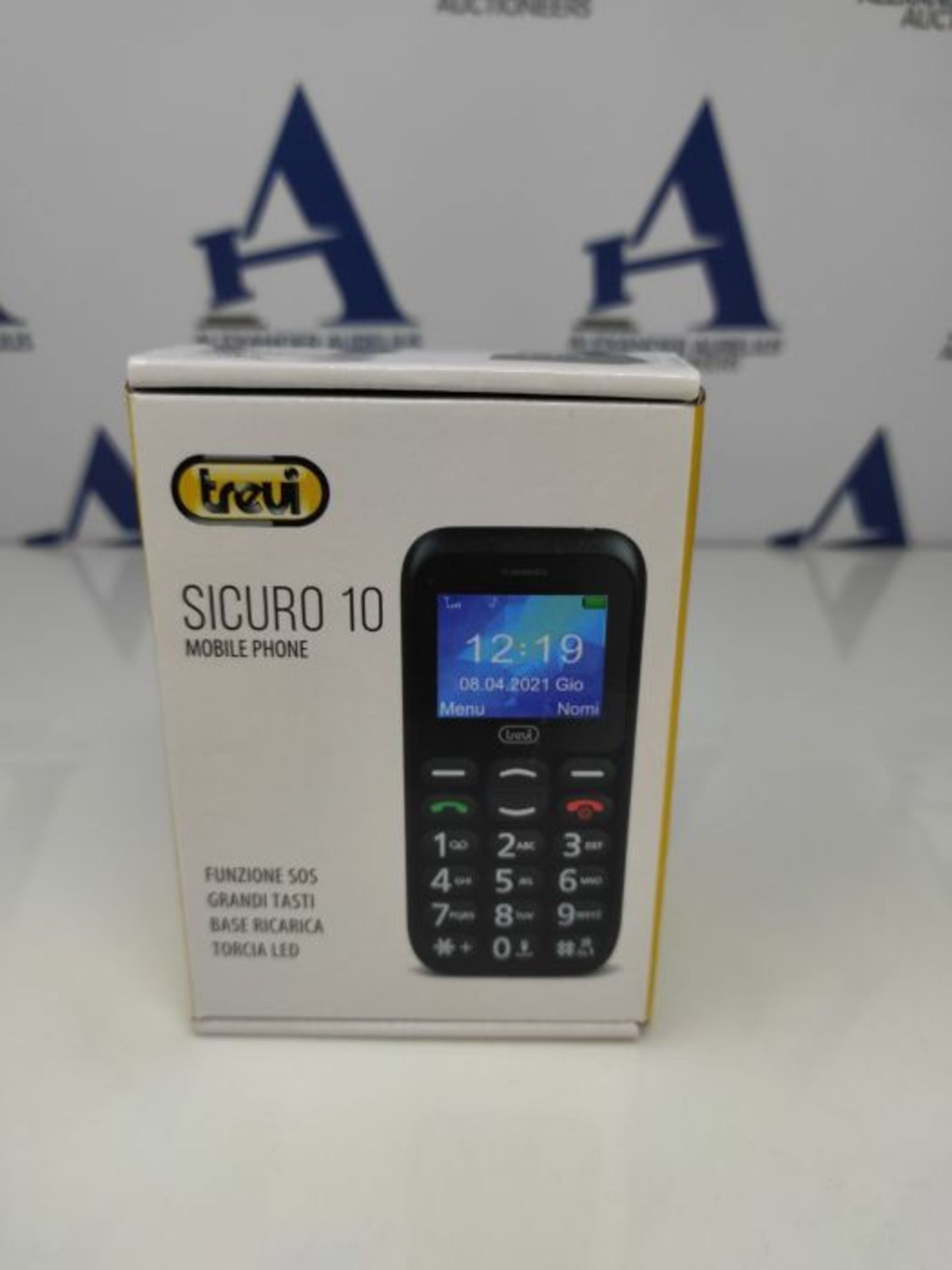 TREVI - CELLULAR PHONE FOR SINGLE BUTTONS WITH TREVI SECURITY BUTTONS 10 BLACK - Image 2 of 3