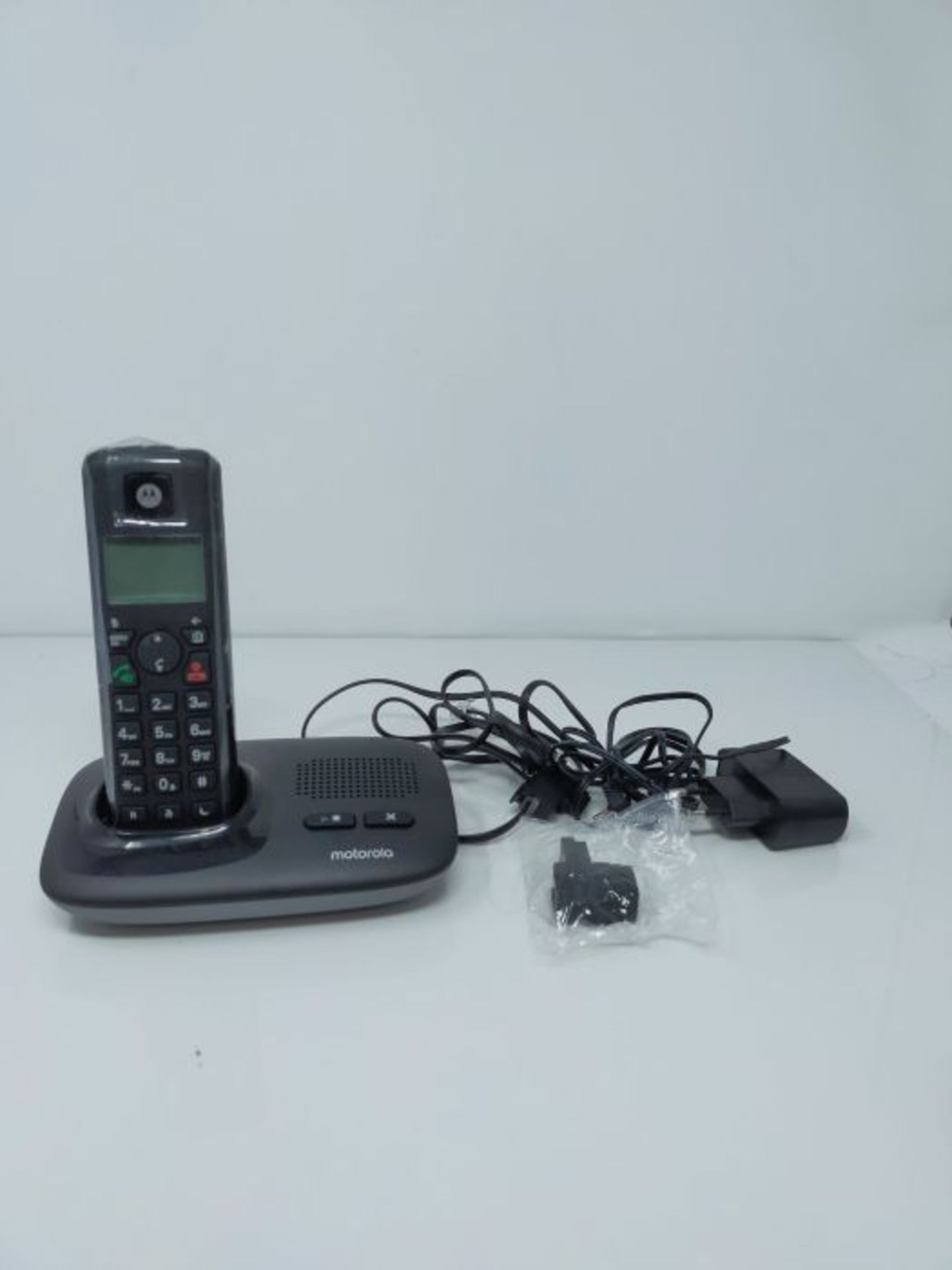 Motorola DECT Tphone 1 With Answering Machine Colour Blk T411+UIBK - Image 3 of 3