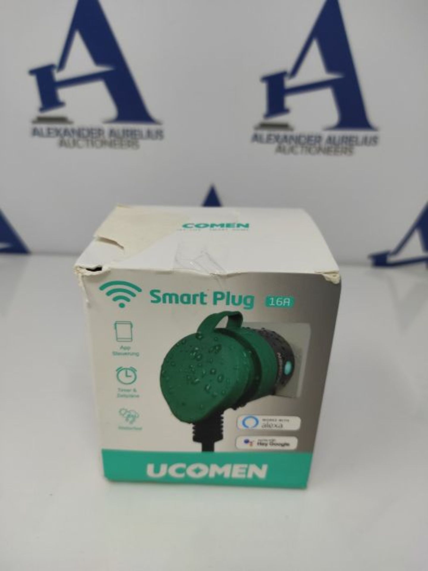 UCOMEN Outdoor Sockets WLAN Smart Steckdose WiFi Stecker Smart Plug Kompatibel mit Ale