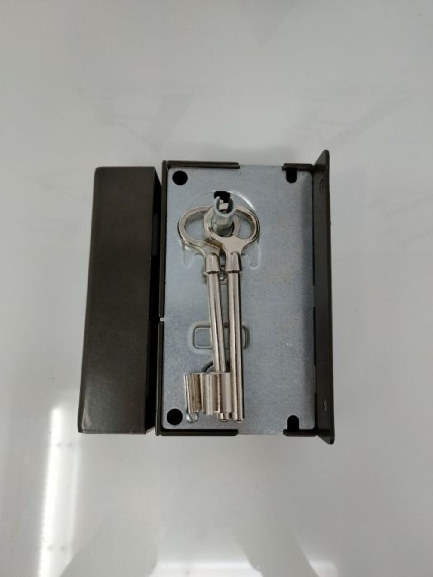 Yale YAV36D Vertical Fouillot 2 Keys Right Version Interior Door Lock, Khaki, Droite - Image 2 of 2