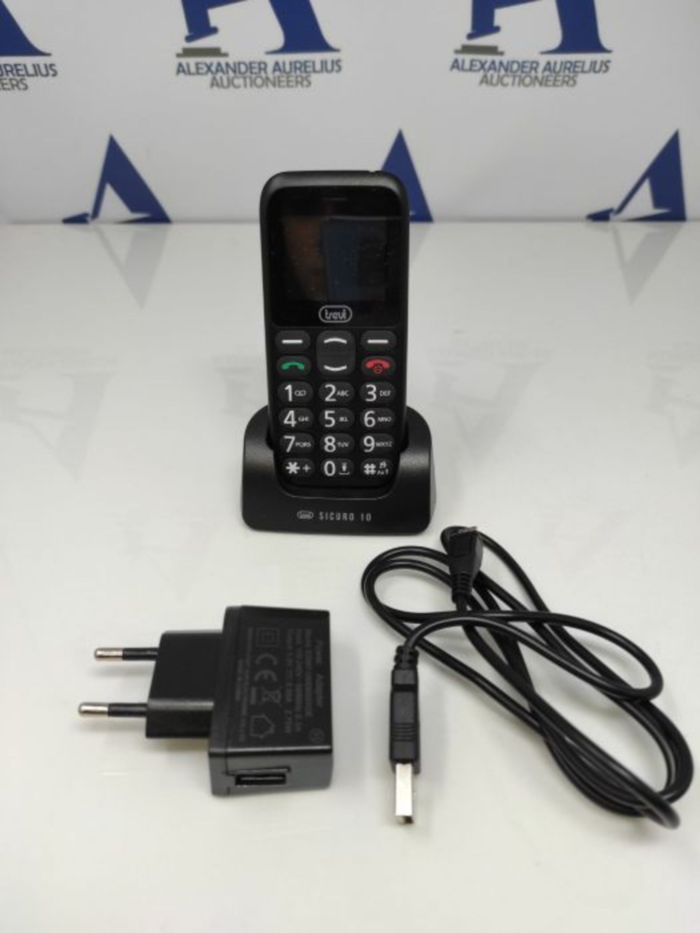 TREVI - CELLULAR PHONE FOR SINGLE BUTTONS WITH TREVI SECURITY BUTTONS 10 BLACK - Image 3 of 3
