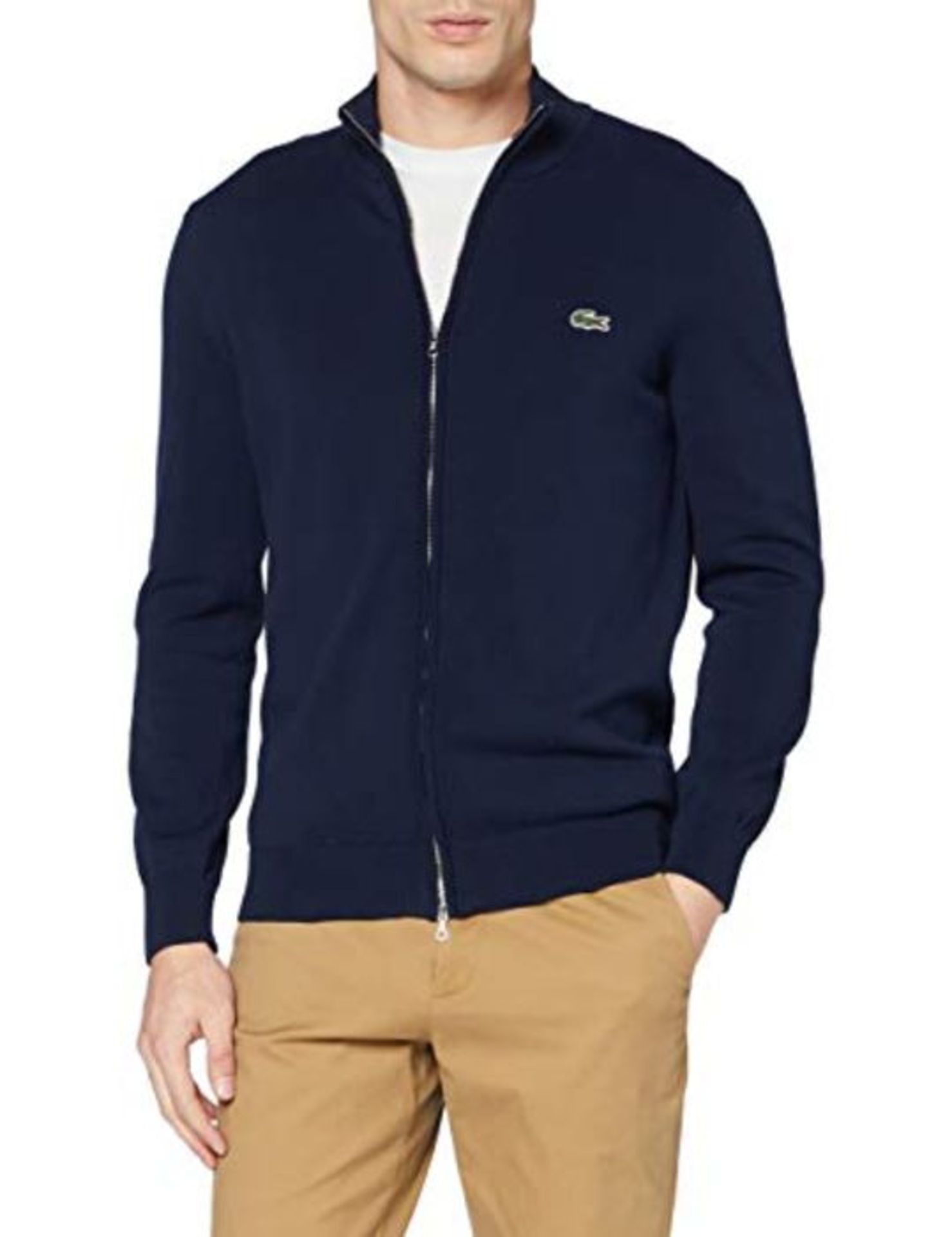 RRP £127.00 Lacoste AH1957 Maglione, Blu (Marine), XL Uomo