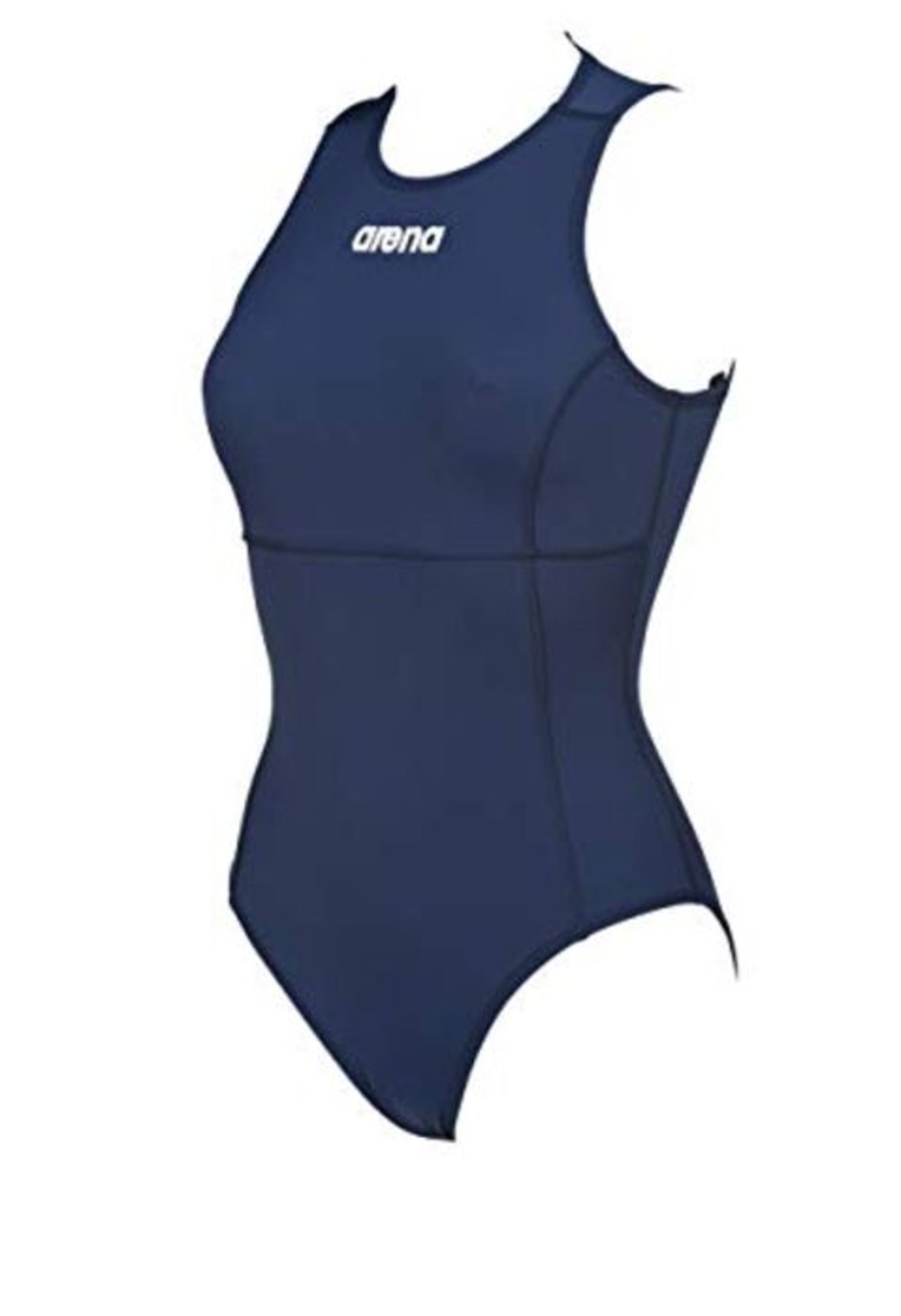 RRP £81.00 ARENA Damen Solid Waterpolo One Piece Badeanzug, Navy-White, 46