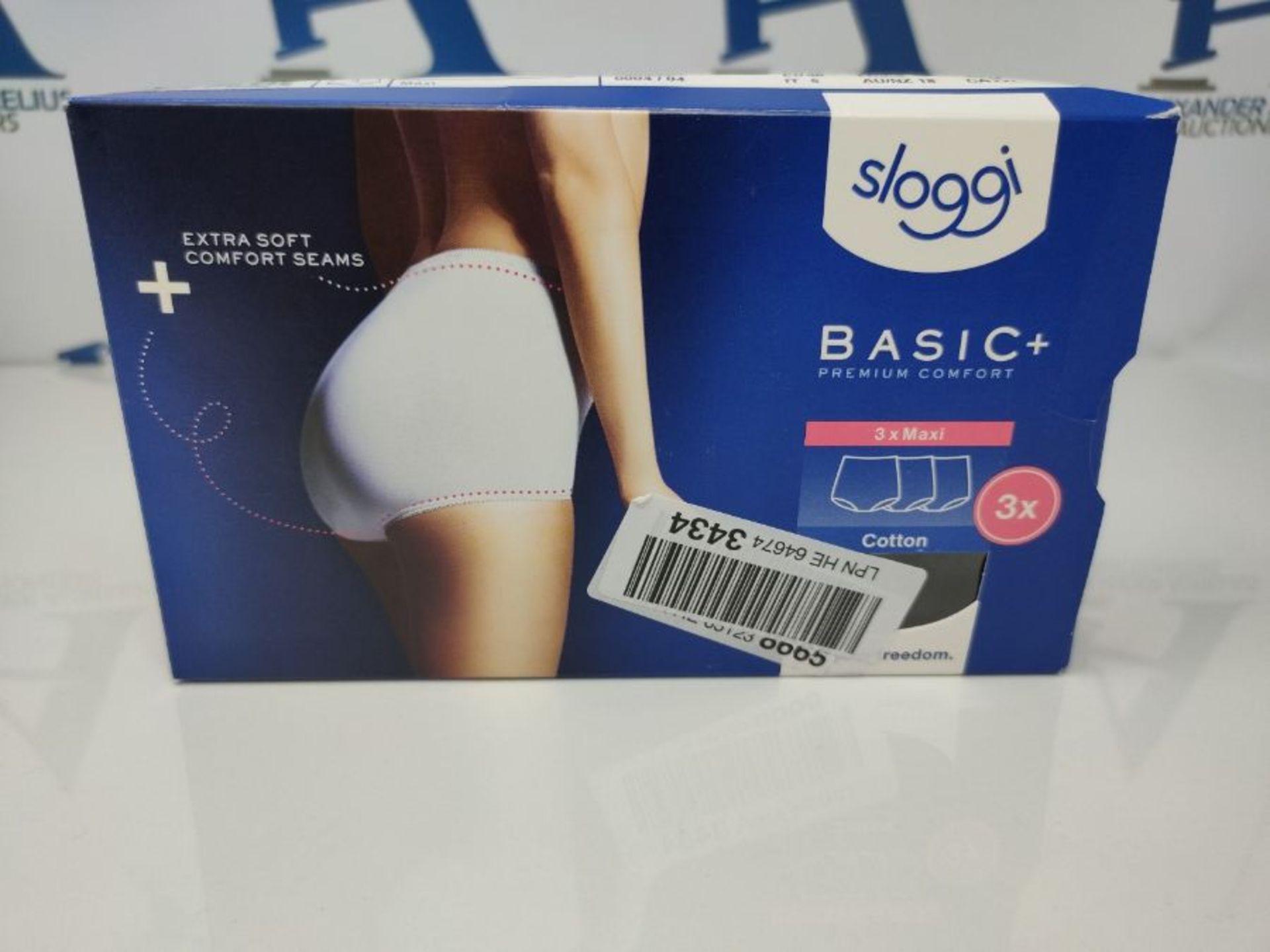 Sloggi Women's Basic+ Maxi 3 Pack Comfort Knickers, Black, 16 UK - Image 2 of 3