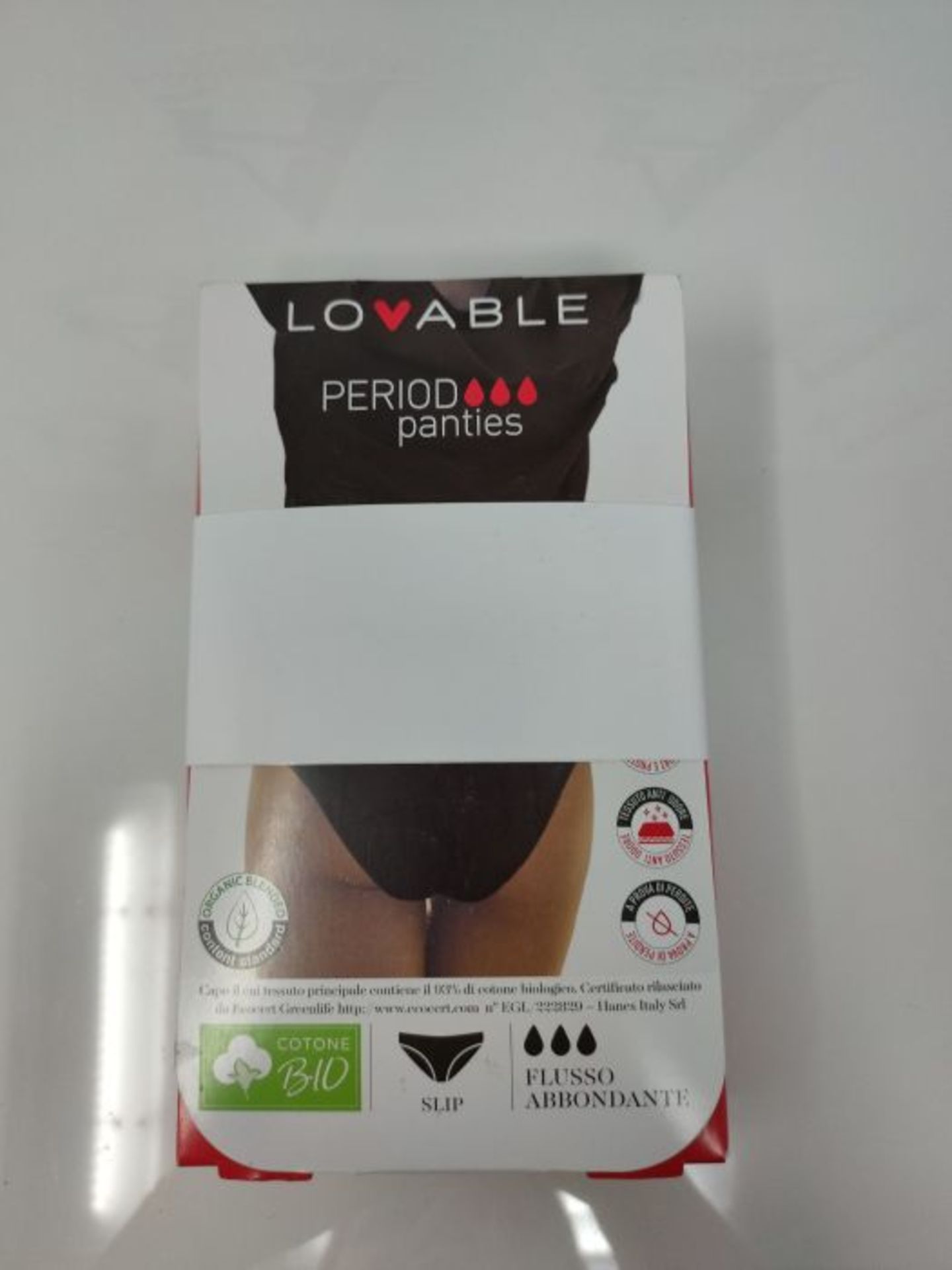 Lovable Women's Period Panties Underwear, Nero, XL (Pack of 2) - Image 2 of 3