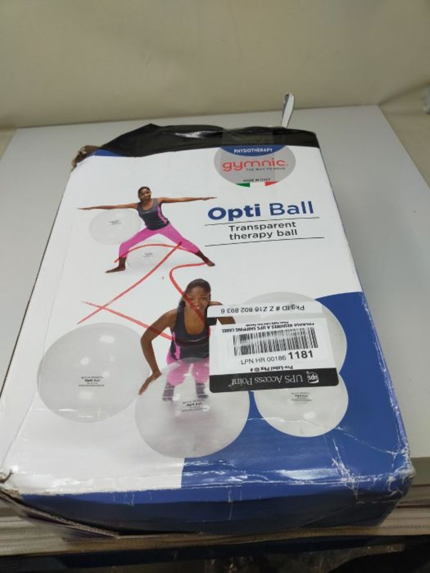 Gymnic® Opti-Ball Gymnastikball transparent 65 cm - Image 2 of 3