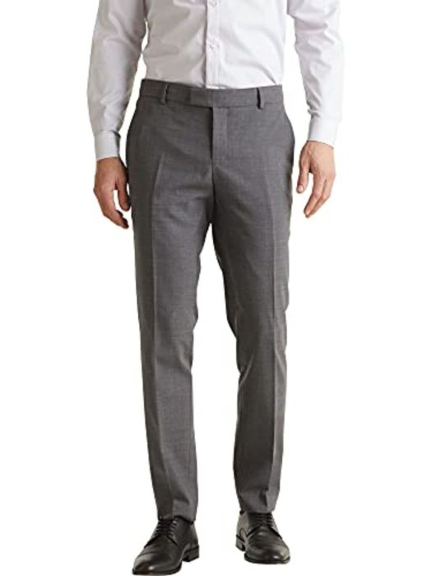ESPRIT Men's Active Suit Trousers, Grey (Dark Grey), 46