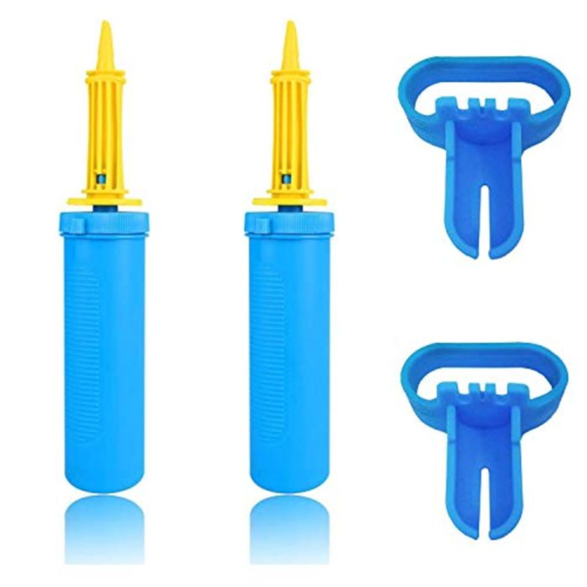 Pack of 2 Hand Pump with 2pcs Balloons tie tool - Double Action Air Pumps for Balloons