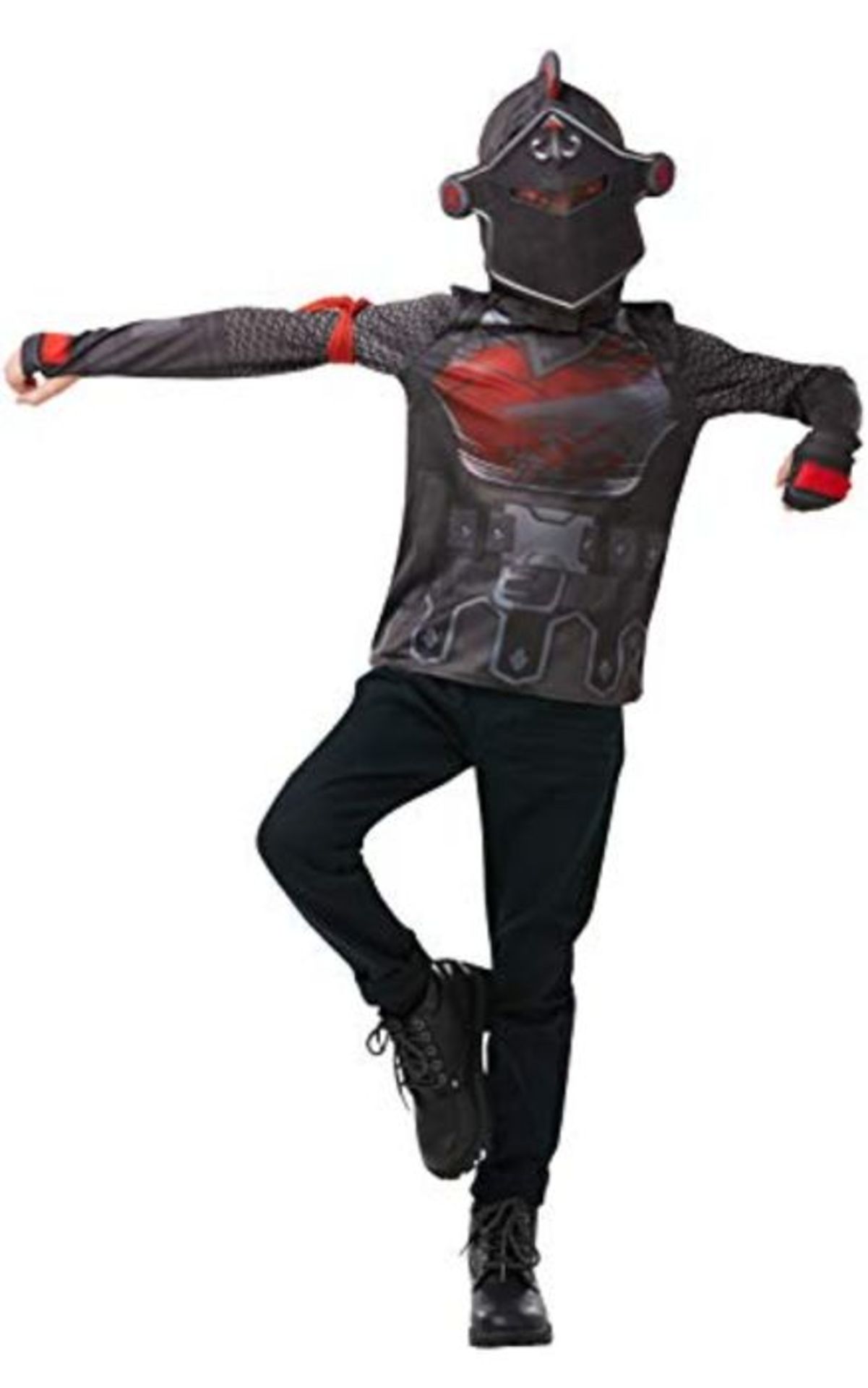 Rubie's Official Fortnite Black Knight Costume Kit, Childs Tween Size Medium, Height 1