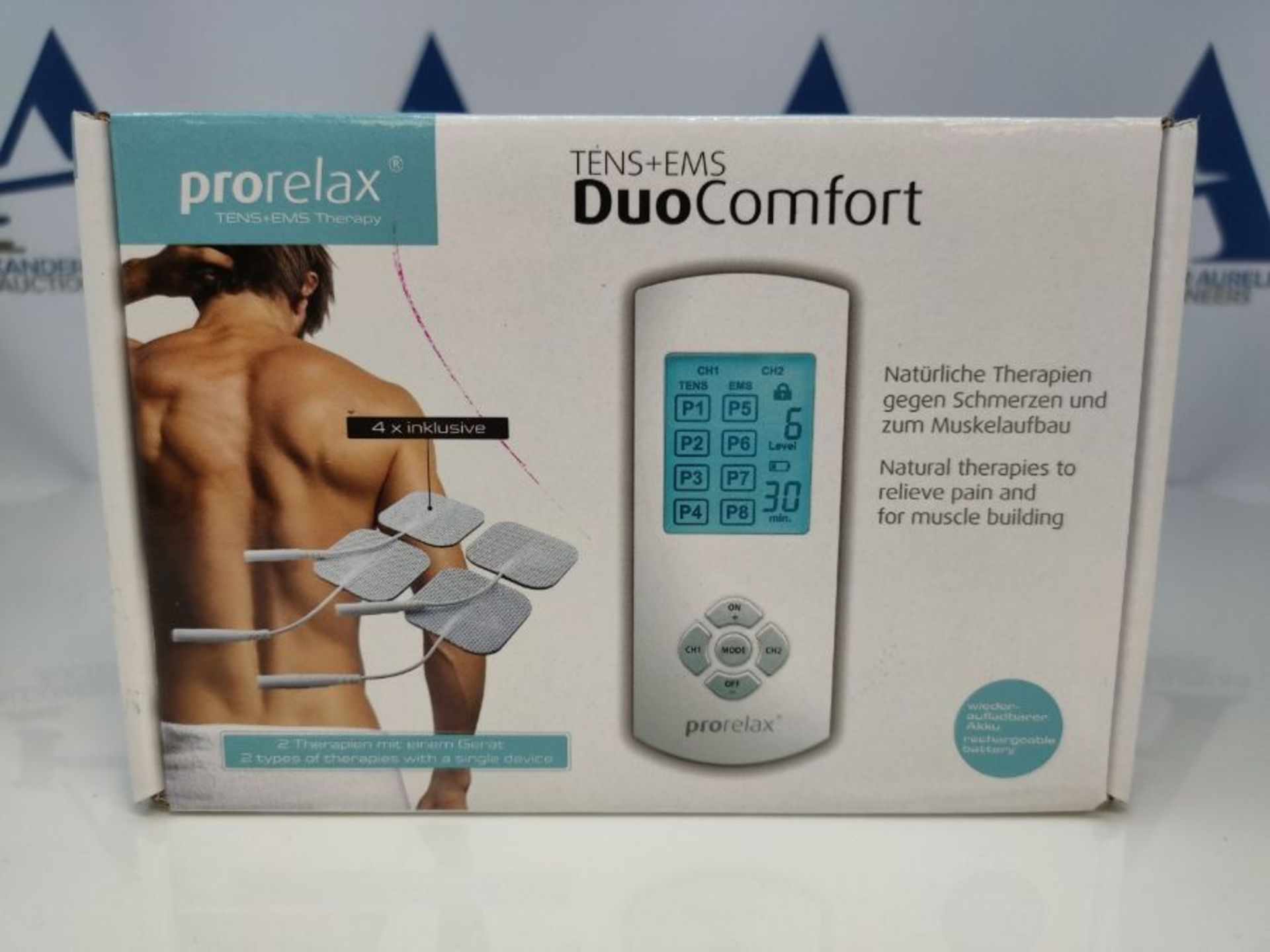 prorelax TENS/EMS Duo Comfort | electrostimulation device | 2 therapies with one devic - Image 2 of 3