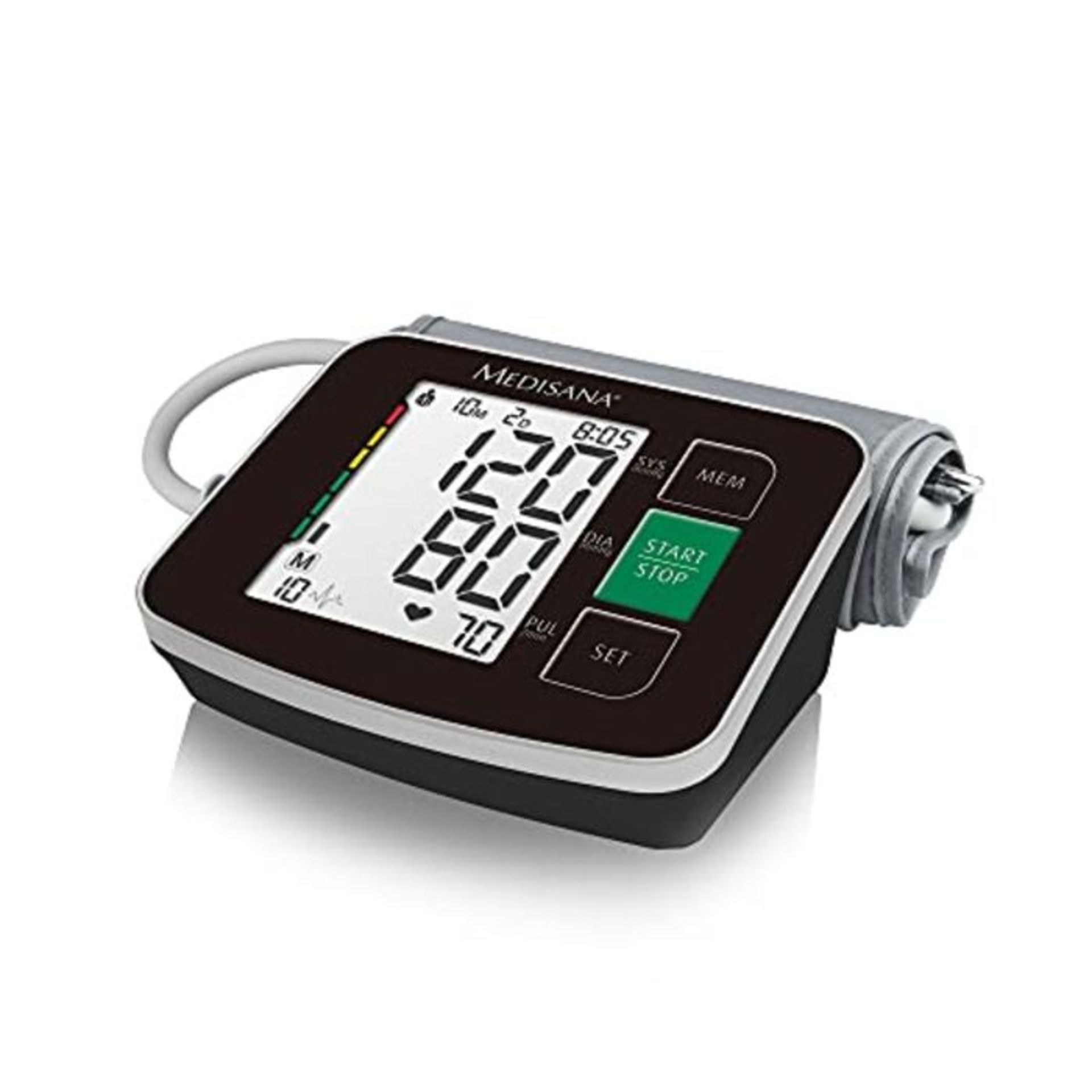 Medisana BU 516 Digital Upper Arm Blood Pressure Monitor in Black - Home Use Heartbeat