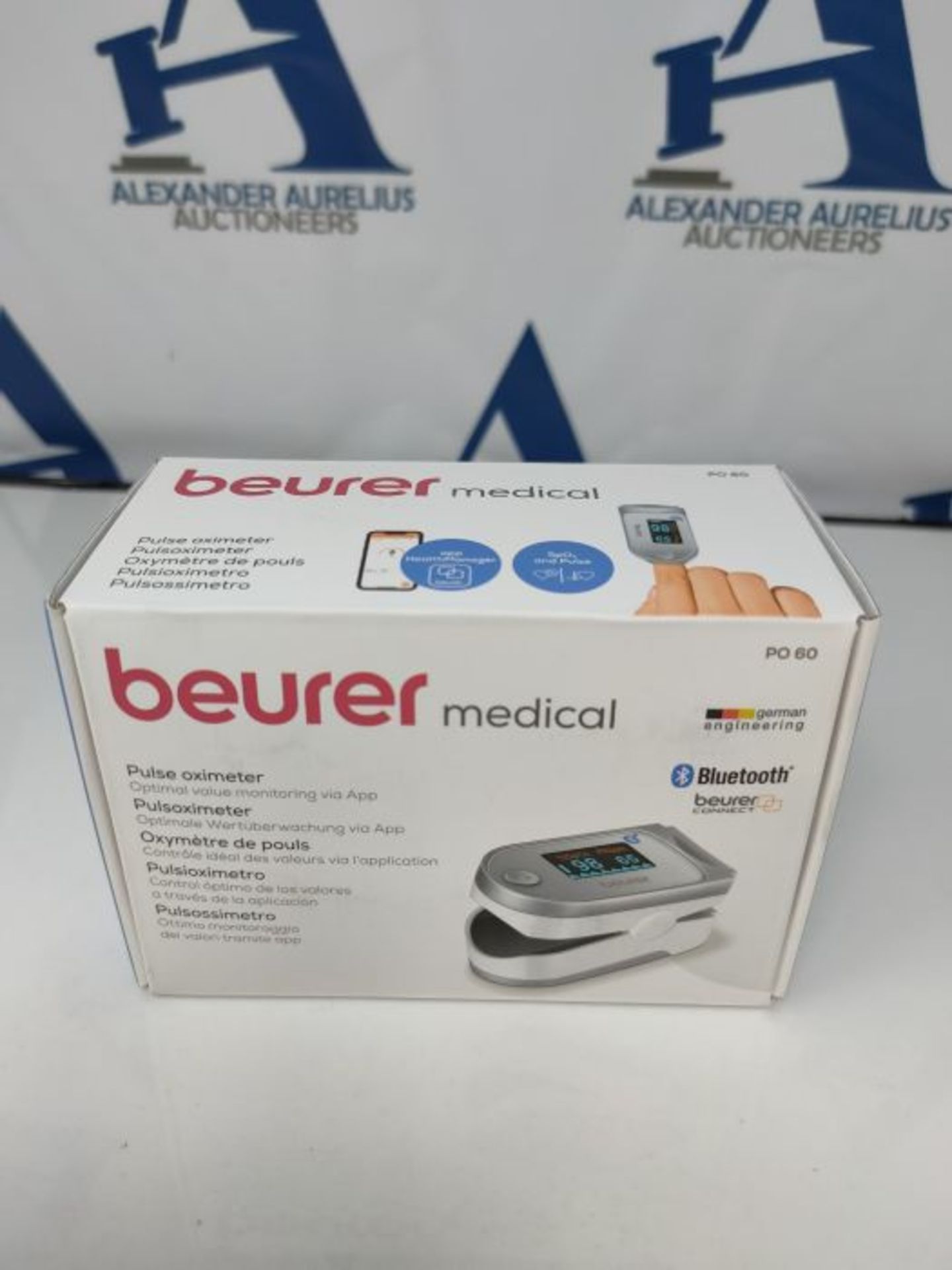 Beurer PO60 Pulse Oximeter with Bluetooth | Measures Heart Rate and arterial Oxygen Sa - Image 2 of 3