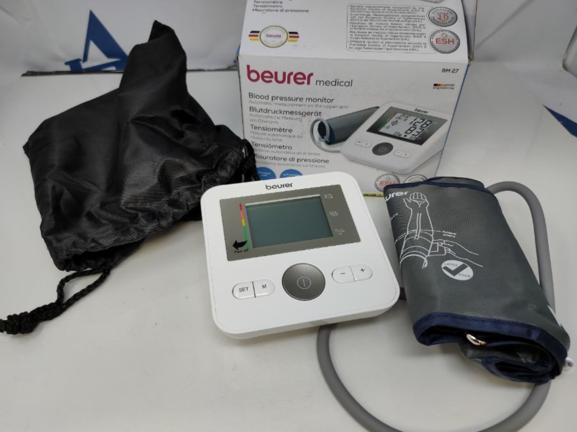 Beurer BM27 Upper Arm Blood Pressure Monitor Medical Device XL Upper-Arm Cuff (22-42 c - Image 3 of 3
